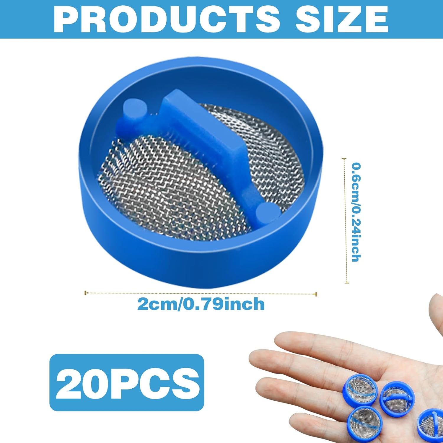 20Pcs Washing Machine Water Filter, Washing Machine Water Inlet Valve Washing Machine Filter Hose Washer with Screen Filter, Washing Machine Hose Filter Inline Water Filter Washing Machine Inlet Valve - Image 2