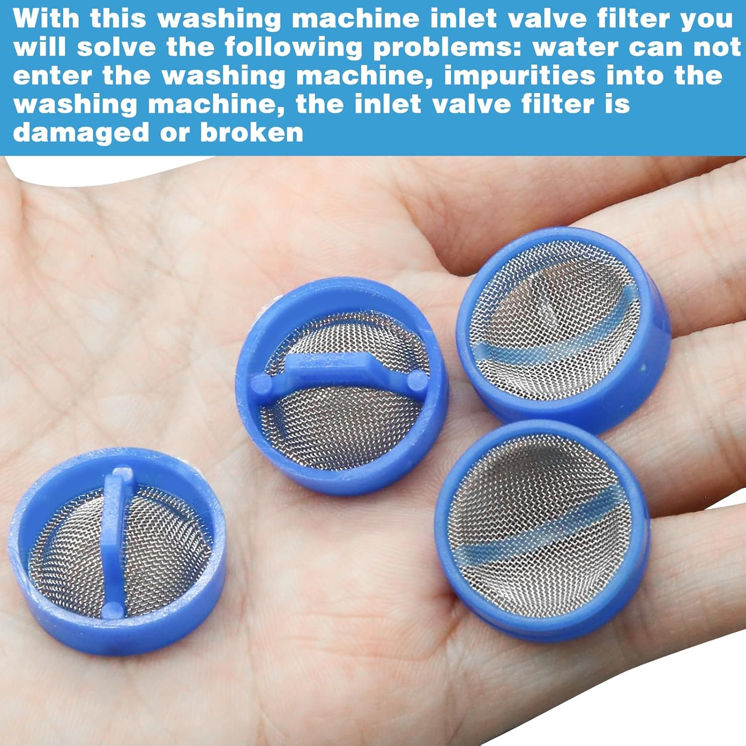 20Pcs Washing Machine Water Filter, Washing Machine Water Inlet Valve Washing Machine Filter Hose Washer with Screen Filter, Washing Machine Hose Filter Inline Water Filter Washing Machine Inlet Valve - Image 5