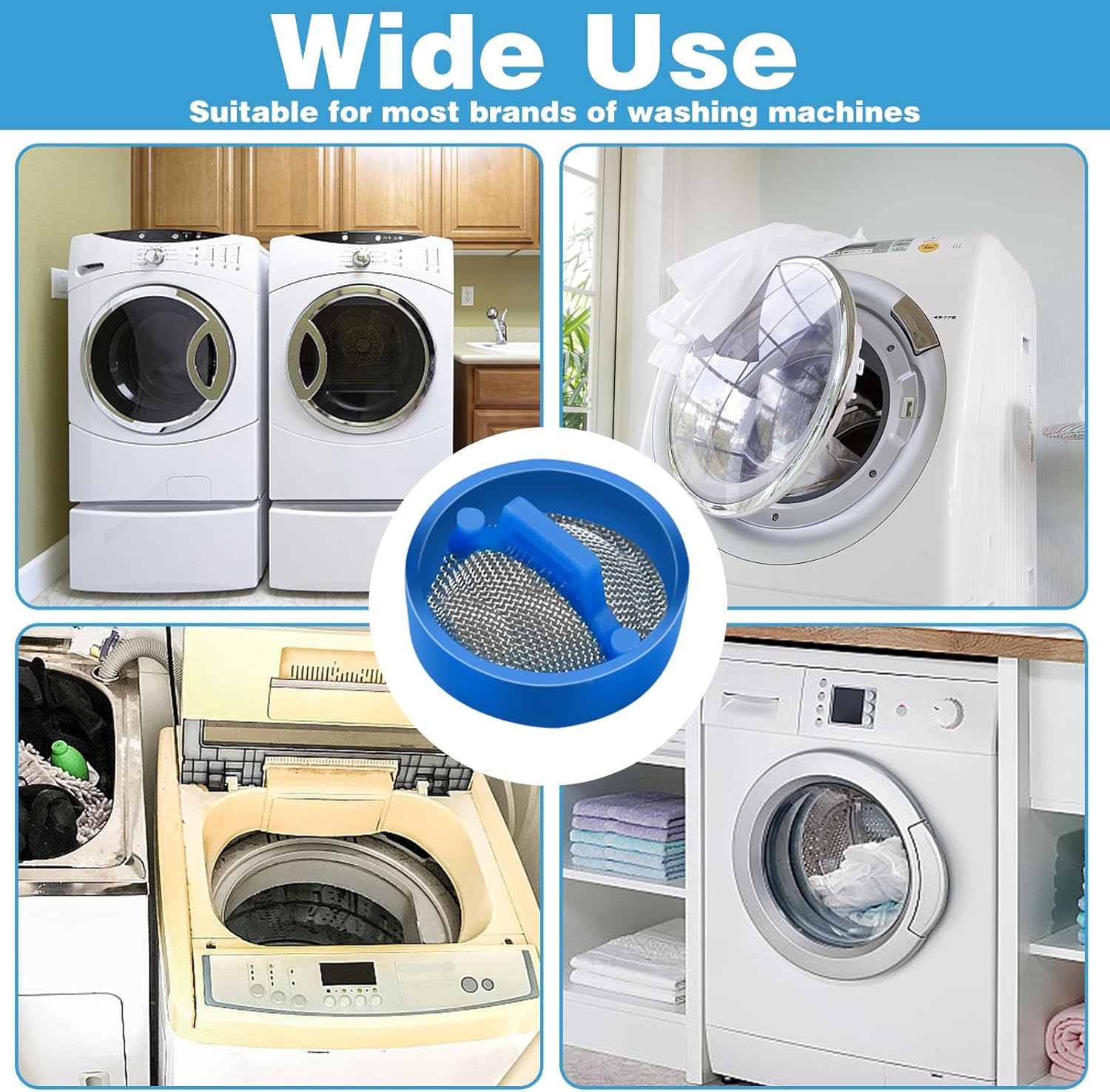 20Pcs Washing Machine Water Filter, Washing Machine Water Inlet Valve Washing Machine Filter Hose Washer with Screen Filter, Washing Machine Hose Filter Inline Water Filter Washing Machine Inlet Valve - Image 7