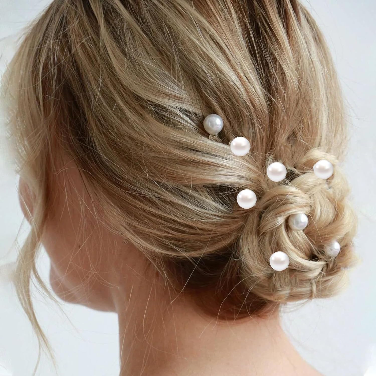 White Pearl Hair Clips and Barrettes Set - 30Pcs Mini Bobby Pins, Cute Pearl Hair Accessories for Women, Girls, Brides - Image 4