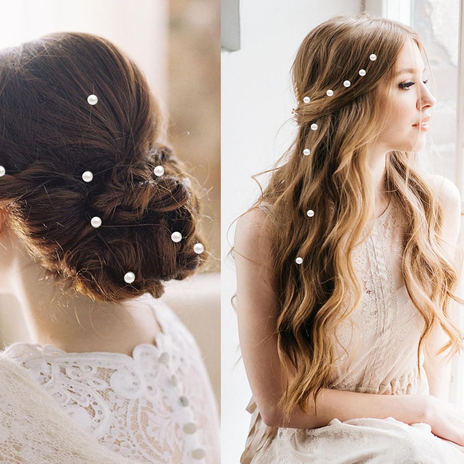 White Pearl Hair Clips and Barrettes Set - 30Pcs Mini Bobby Pins, Cute Pearl Hair Accessories for Women, Girls, Brides - Image 5