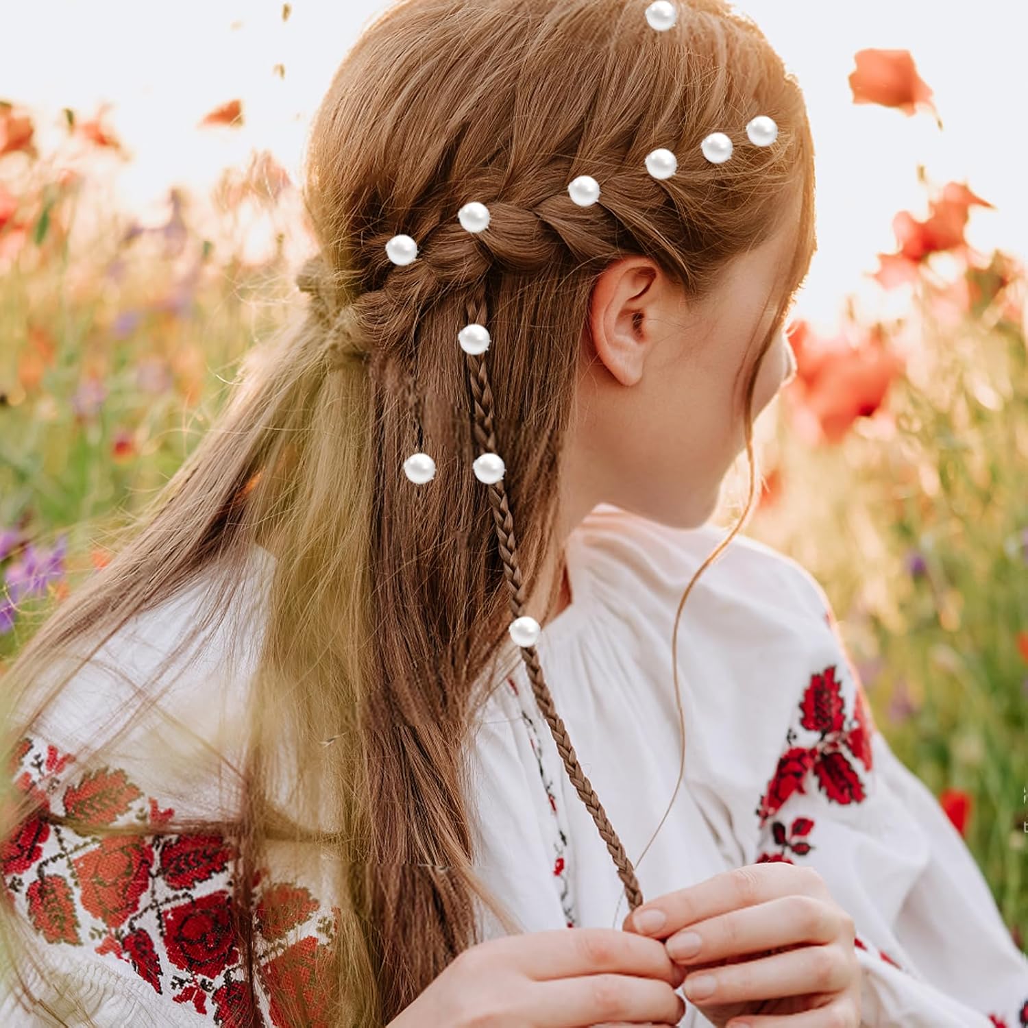 White Pearl Hair Clips and Barrettes Set - 30Pcs Mini Bobby Pins, Cute Pearl Hair Accessories for Women, Girls, Brides - Image 6
