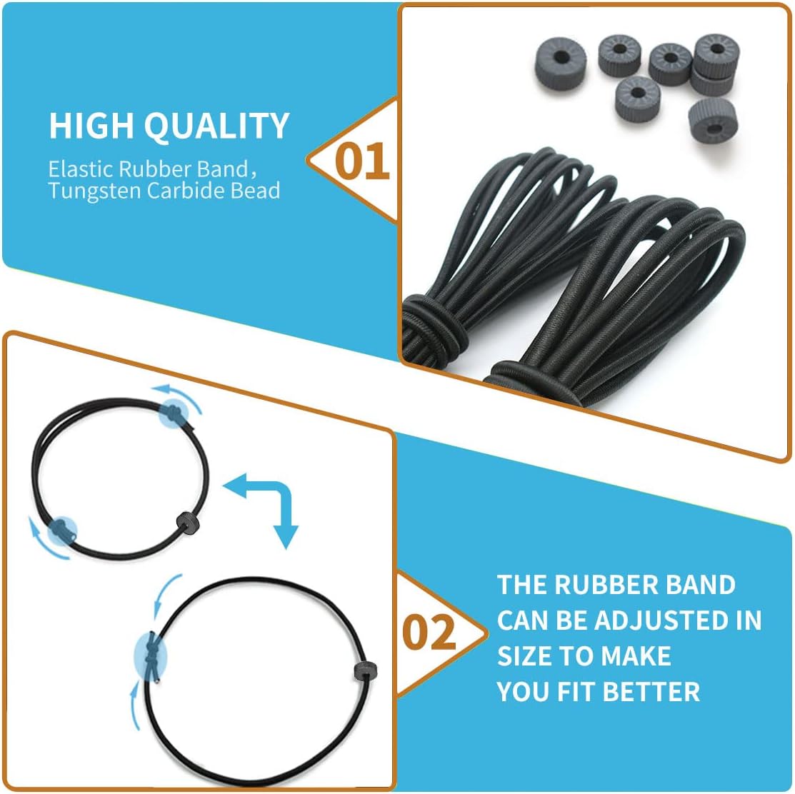 2Pcs Bracelet Car Window Breaker,Car Glass Breaker Wrist Strap with Tungsten Carbide Bead,Car Emergency Escape Tool,Car Safety Bracelet Tempered Glass Breaker Rescue Tool,Portable Vehicle Rapid Escape - Image 4