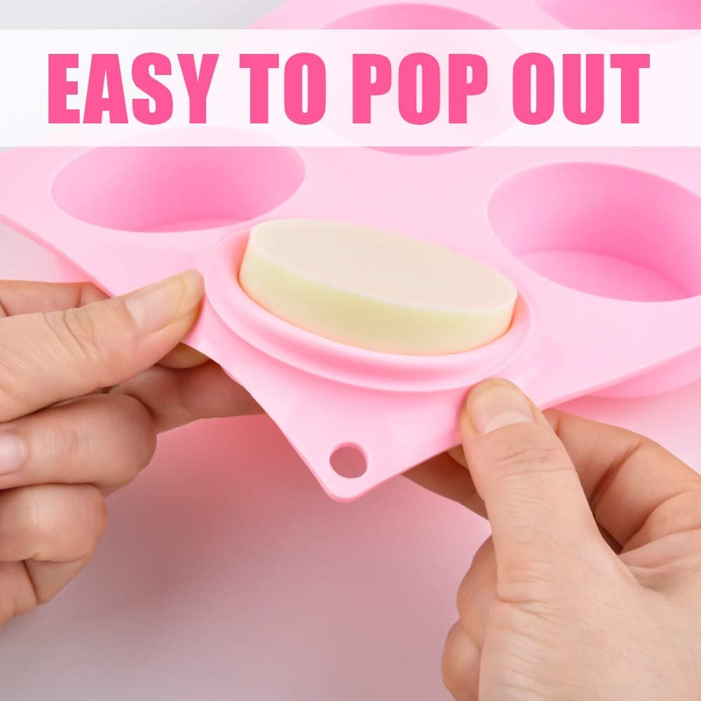 Cake Puck Molds, Silicone Cookie Molds Round Cylinder for Chocolate Covered Cake Pucks, Cookie Pucks Easy to Release (3, Multi) - Image 8