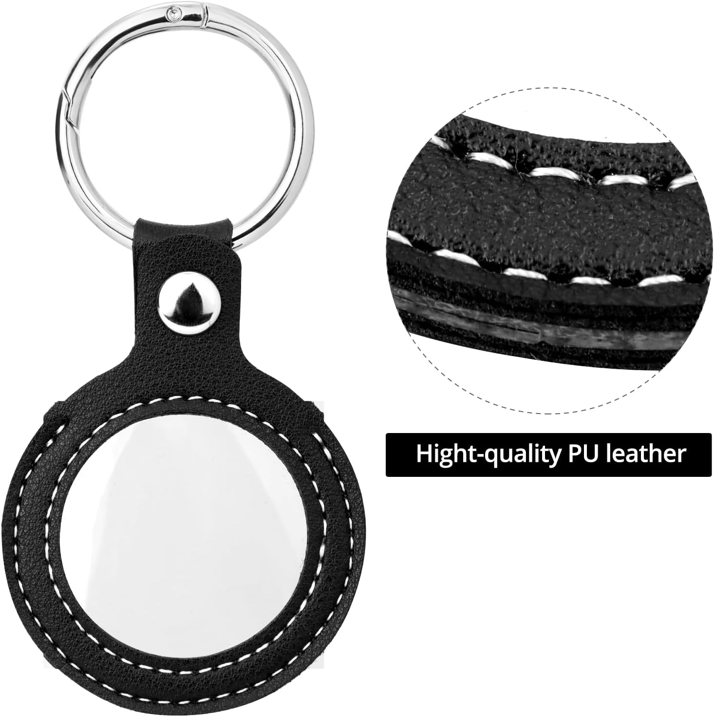 Coin Holder Keychain, 2 Pack Double-Sided Transparent Coin Display Case for AA Medallions, Challenge Coins, and Recovery Chips - Coin Collection Holder - Image 3