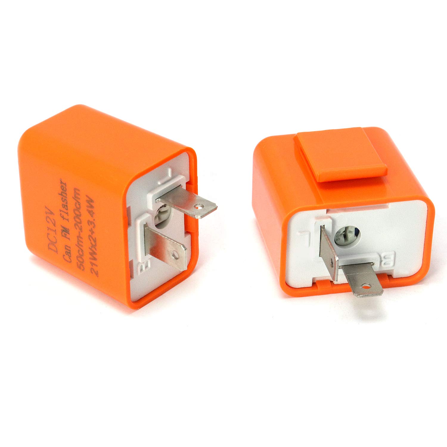 2Pcs 2-Pin Electronic Turn Signal Flasher Relay Fix Motorcycle Turn Signal Hyper Flash, Adjustable Motorcycle LED Turn Signal Hyper Indicator Flasher Relay - Image 7