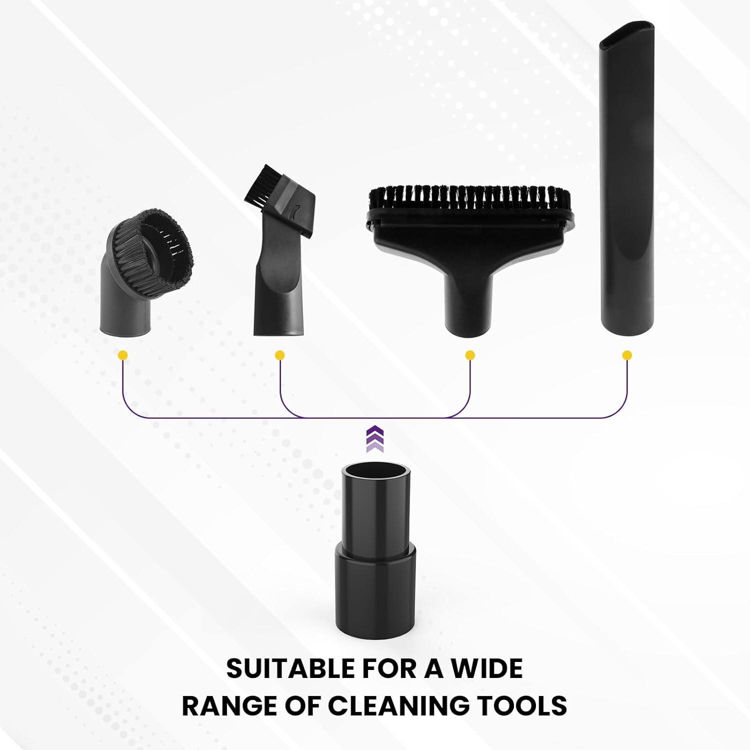 2 Pcs Vacuum Hose Adapter for Connecting 1-3/8
