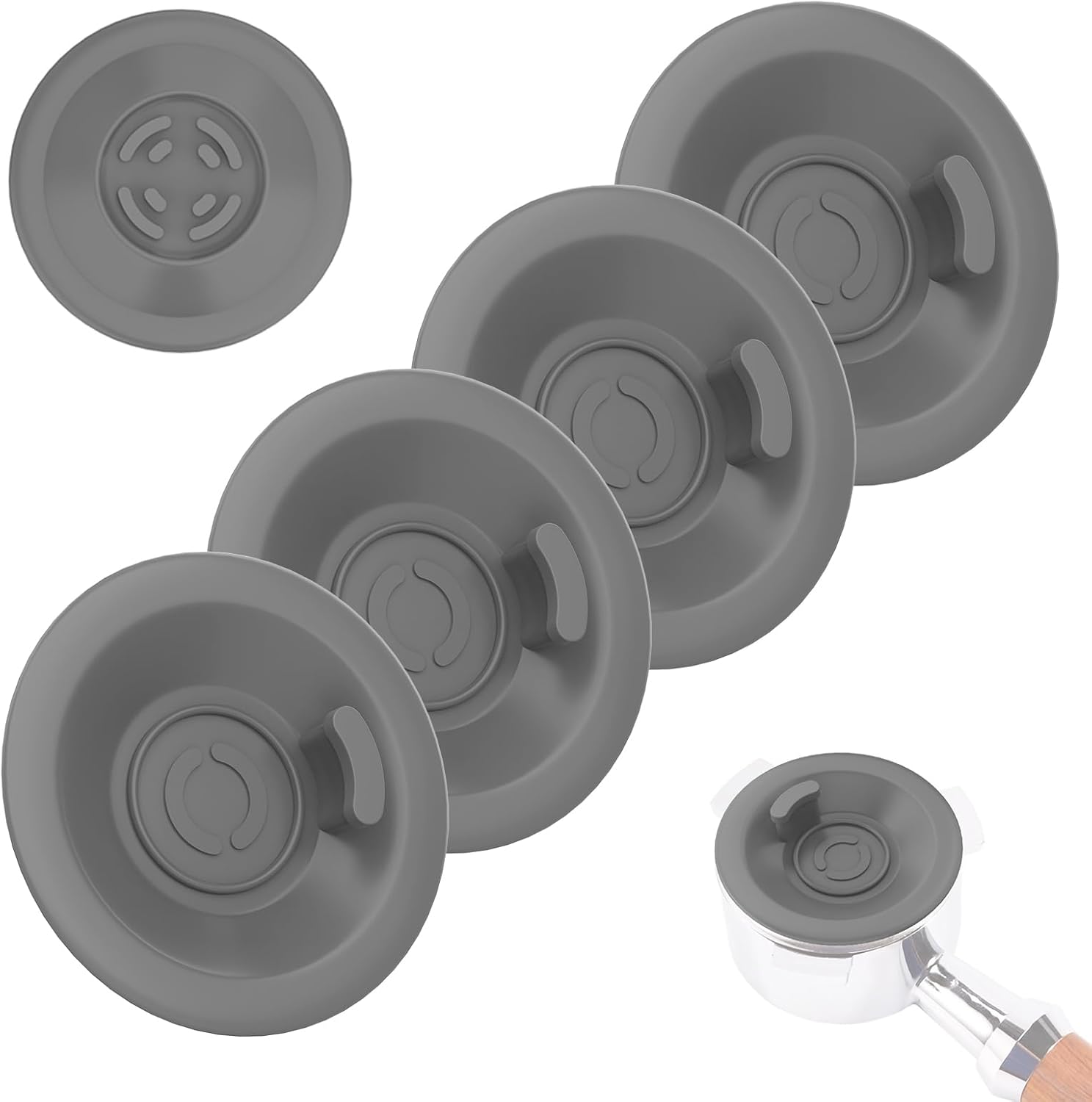 Espresso Backflush Cleaning Disc, 54mm Silicone Backflush Disc for Most Espresso Machines, Compatible with BES870XL BES878BSS BES880 BES840XL BES810BSS, 4 Pack - Image 1