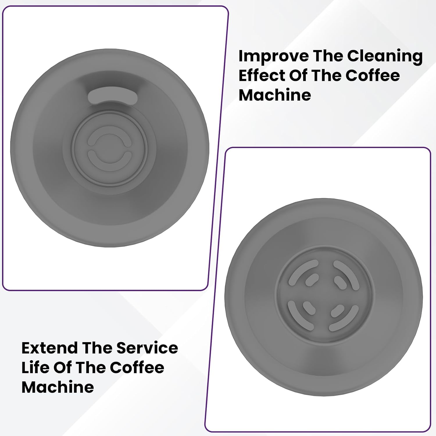 Espresso Backflush Cleaning Disc, 54mm Silicone Backflush Disc for Most Espresso Machines, Compatible with BES870XL BES878BSS BES880 BES840XL BES810BSS, 4 Pack - Image 4