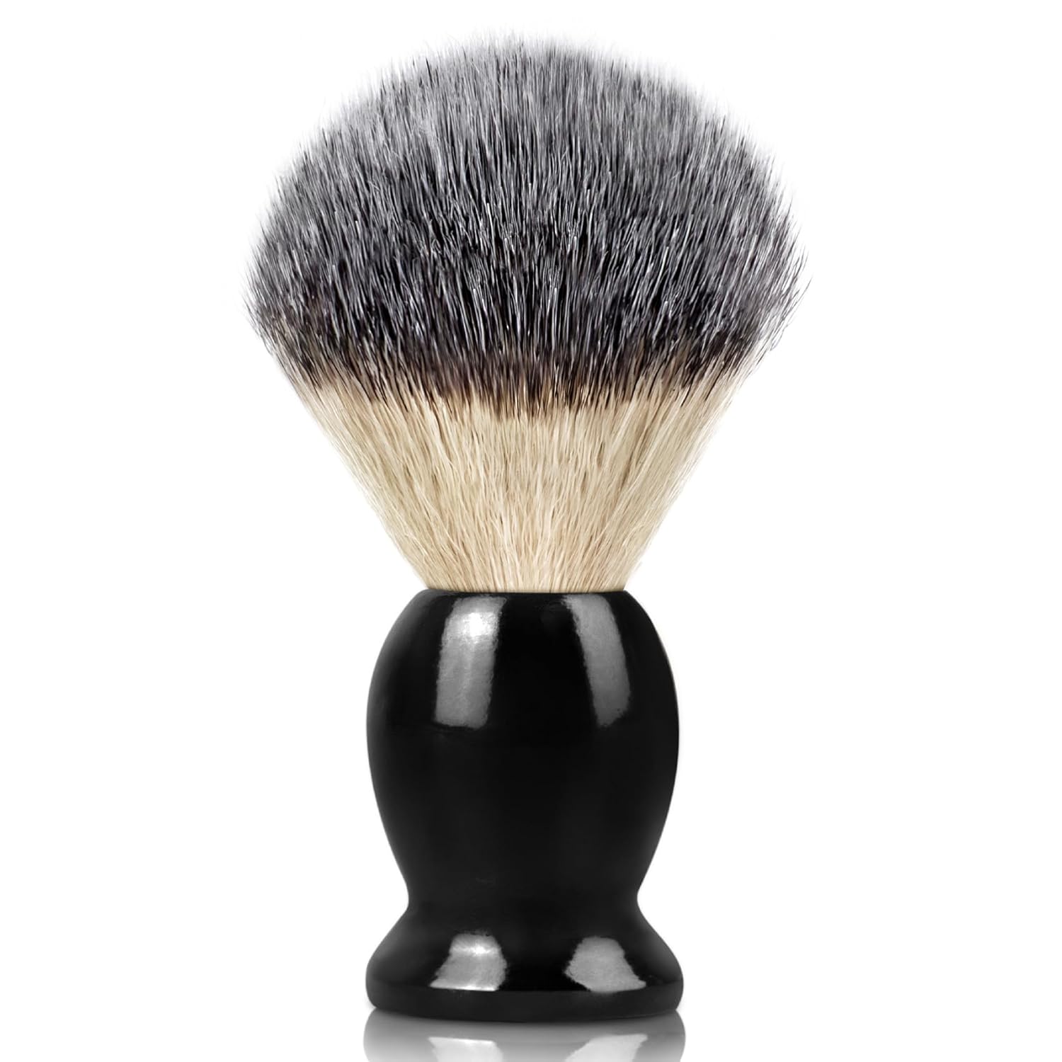 Hand Crafted Shaving Brush with Hard Wood Handle, Men's Luxury Professional Hair Salon Tool Gifts for Men-Black, Perfect Fathers Day Gifts from daughter, wife or Kids - Image 1