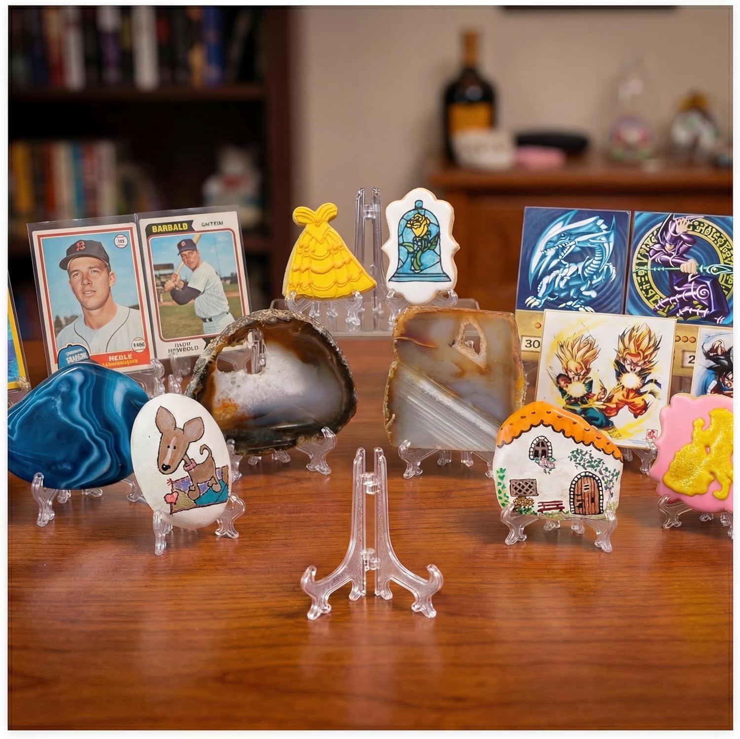 3 Inch Clear Plastic Easels or Stand/Plate Holders to Display Pictures or Other Items at Weddings, Home Decoration, Birthdays, Tables (12 Pack) - Image 6