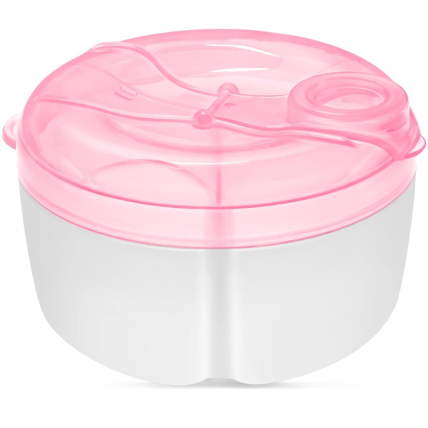 Baby Formula Dispenser On The Go, Formula Container to Go, Non-Spill Rotating Three-Compartment Formula Dispenser and Snack Storage Container for Infant Toddler Traveling - Image 1