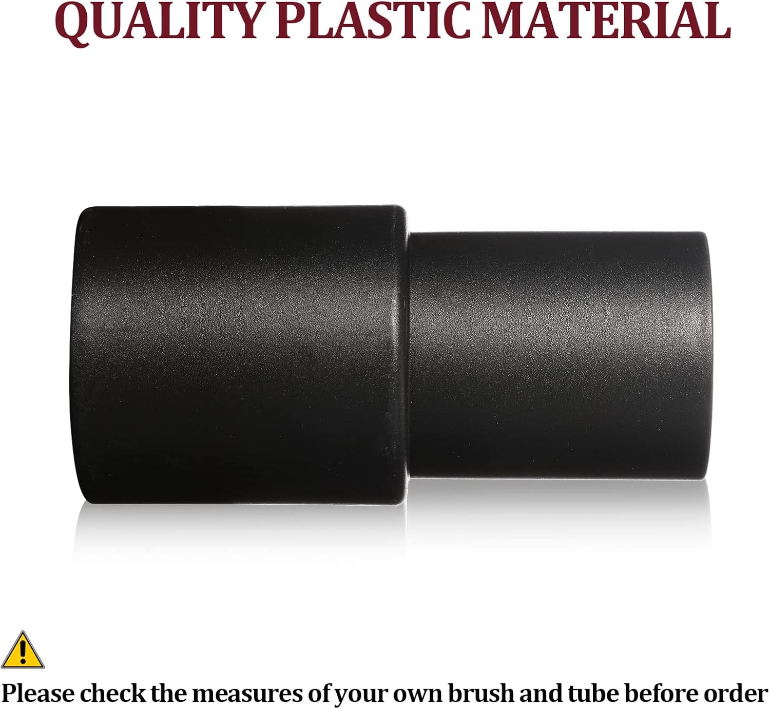 2 Pieces Cleaner Adapter 35mm (1-3/8 Inch) to 32 mm (1-1/4 Inch) for Inner Diameter 32 Brush Fit to Outer Diameter 35 Tube Plastic Vacuum Hose Adapter - Image 4
