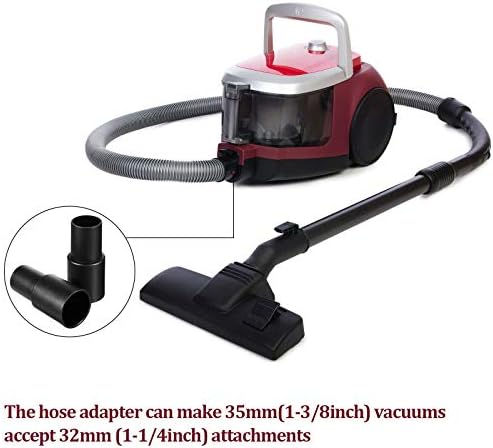 2 Pieces Cleaner Adapter 35mm (1-3/8 Inch) to 32 mm (1-1/4 Inch) for Inner Diameter 32 Brush Fit to Outer Diameter 35 Tube Plastic Vacuum Hose Adapter - Image 5