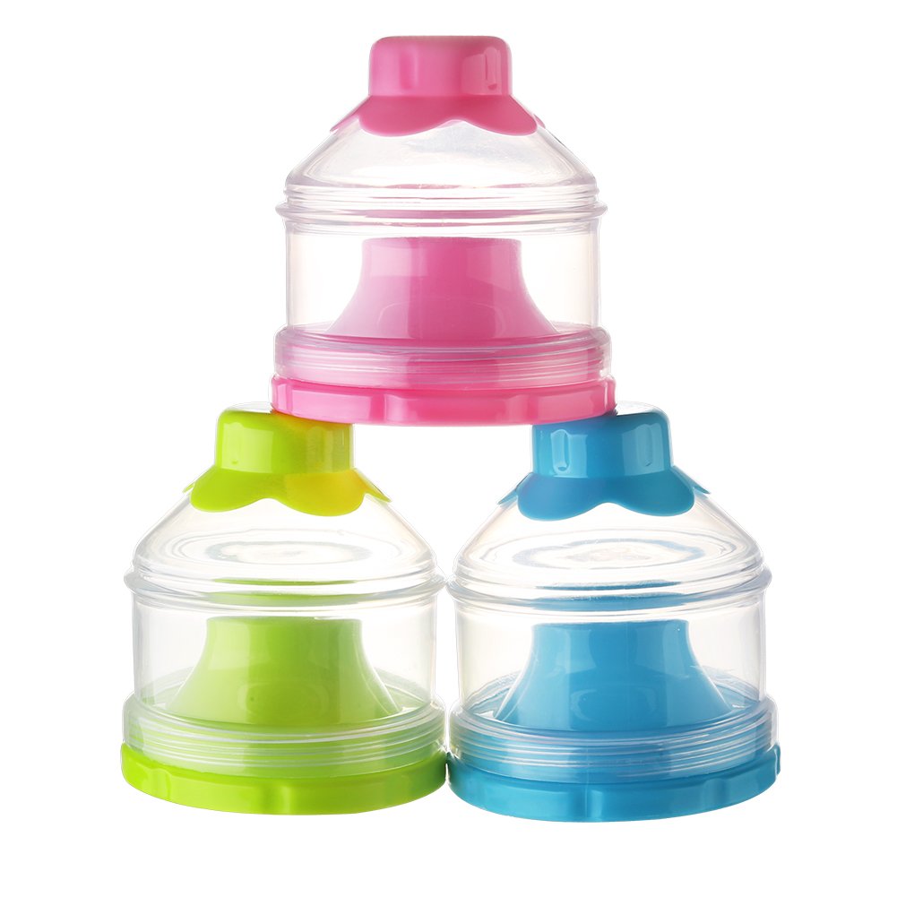 Baby Formula Dispenser, Non-Spill Stackable Formula Dispenser On The Go, Baby & Kids Snack Containers, Formula Container for Travel, BPA Free - Image 2