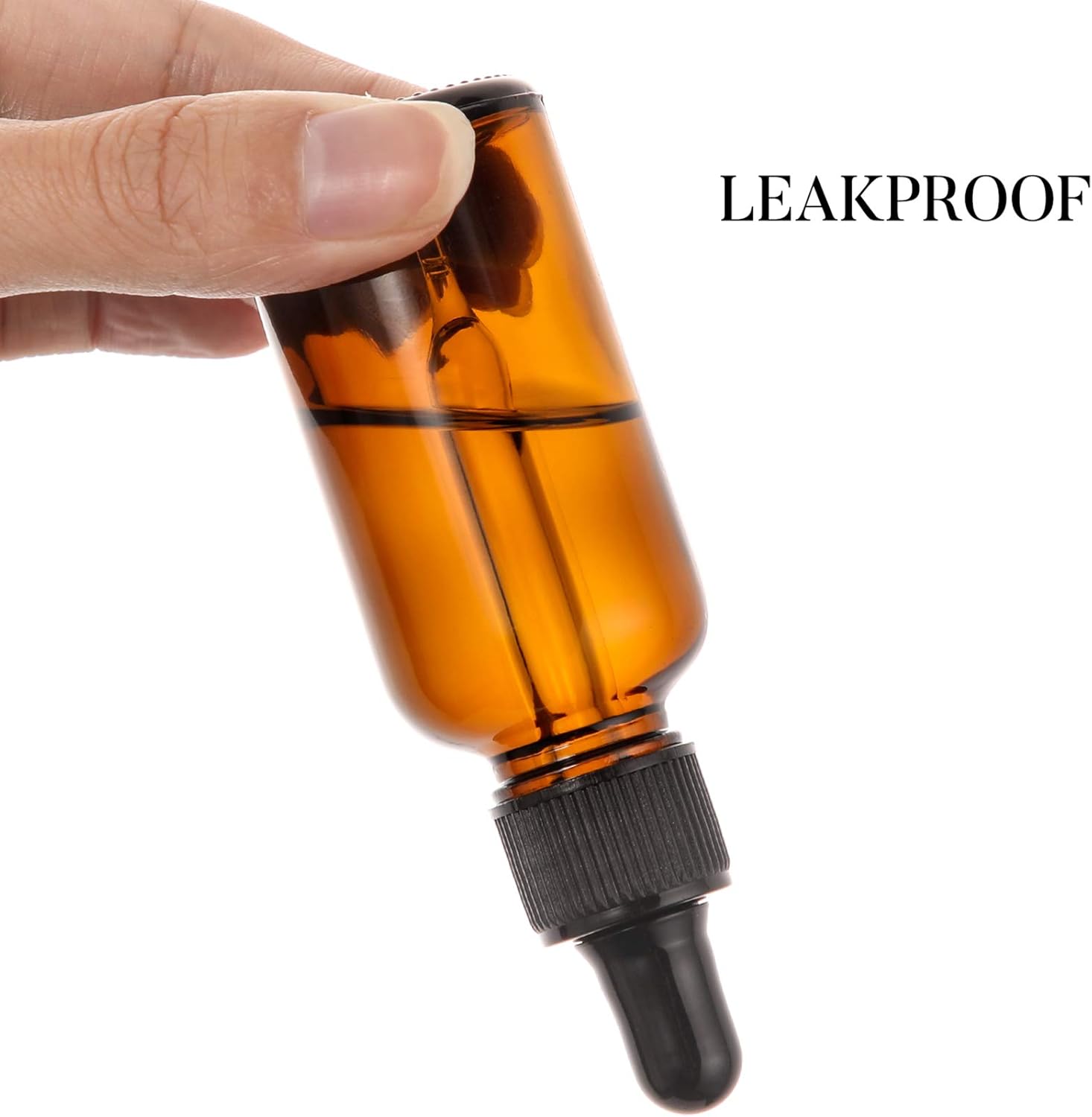 4 Pack, 1 oz Thick Dark Amber Glass Dropper Bottles with 1 Funnels & 4 Labels - 30ml Tincture Bottles with Eye Dropper - Leakproof Essential Oils Bottle - Storage and Travel for Beauty or Health - Image 5