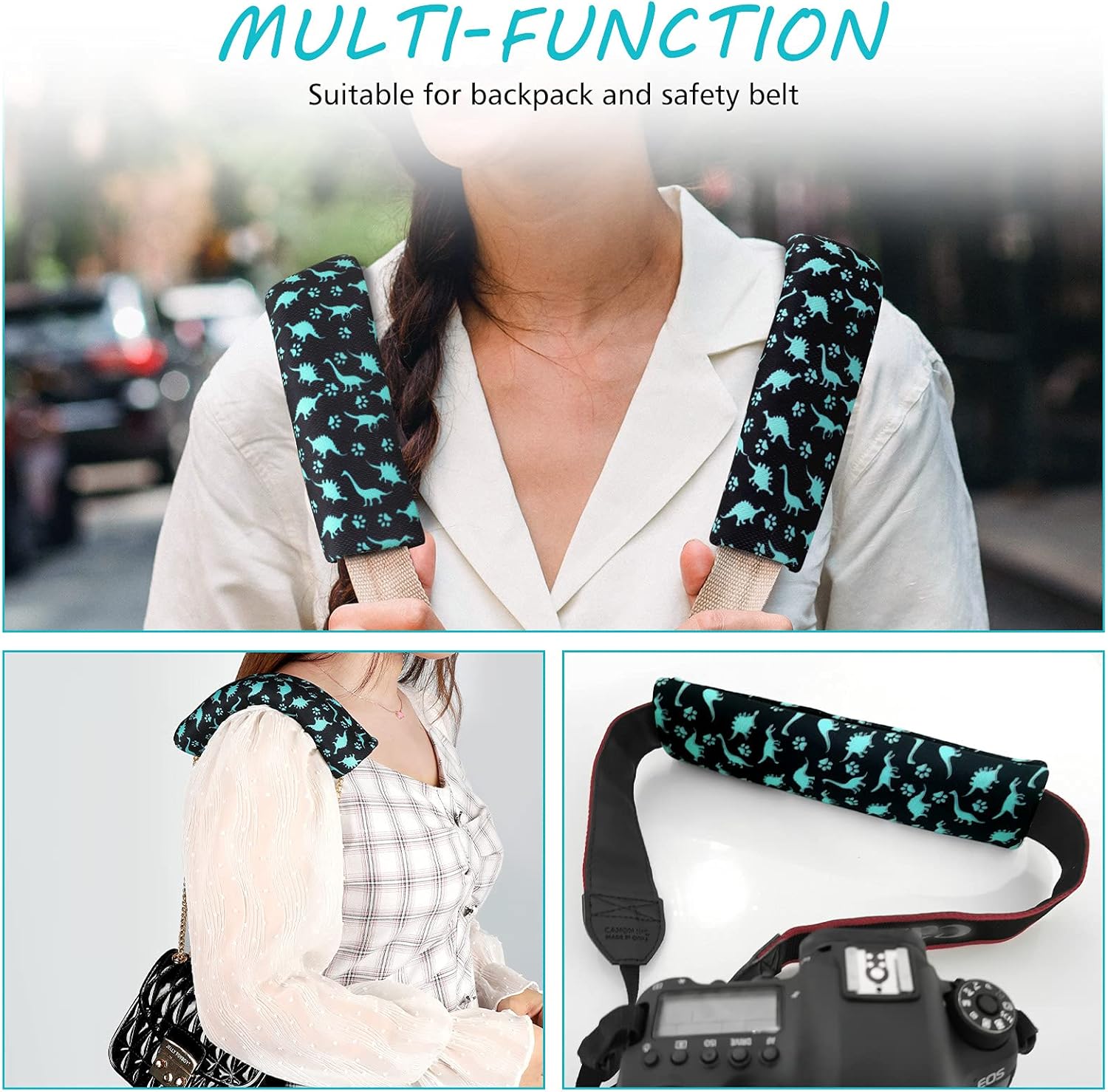 Car Seat Straps Shoulder Pads for Baby Kids,Soft Seat Belt Covers for Children, Car Seat Strap Covers for Girls Boys - Image 6