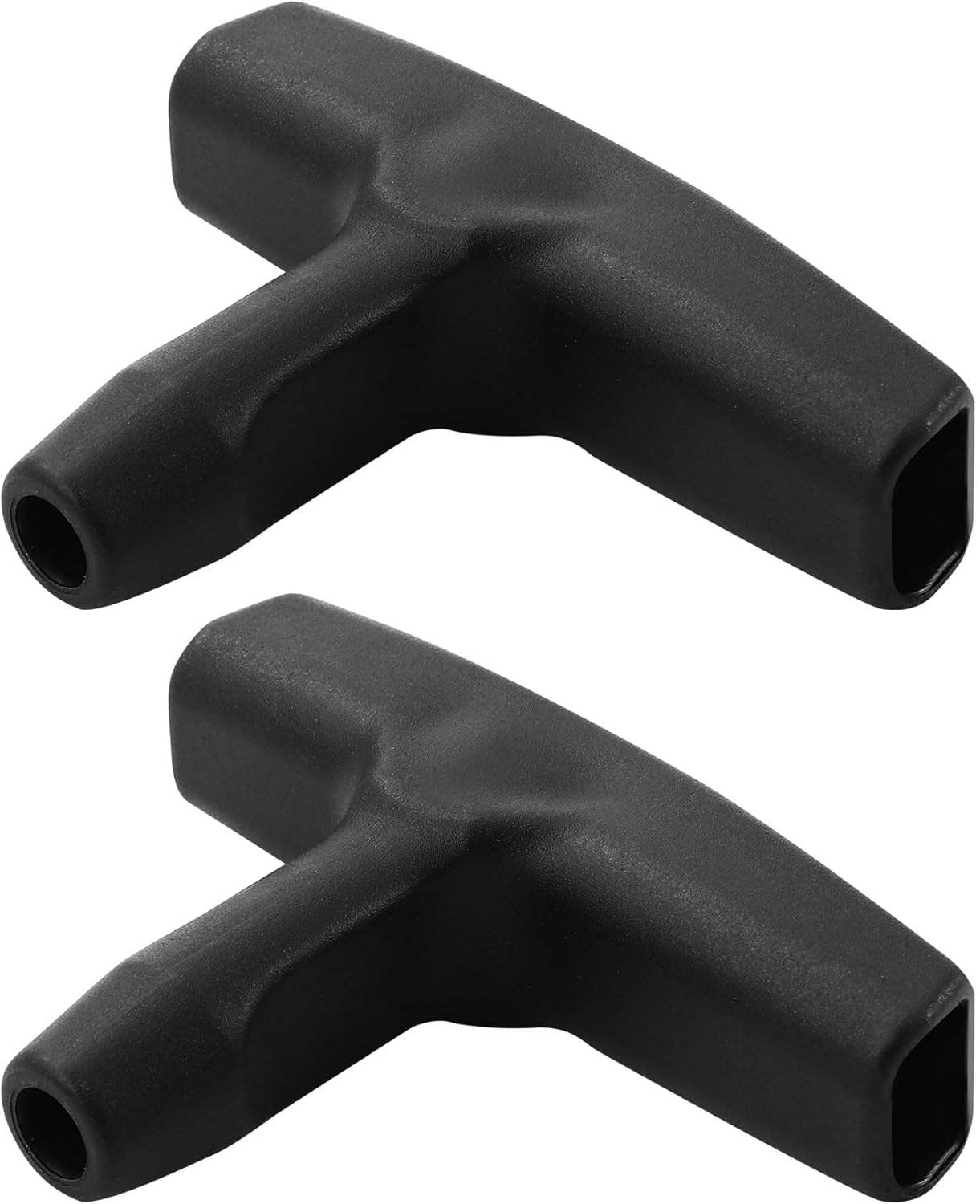 2 Packs Pull Cord Handle, Gasoline Engine Pull Starter Handle Grip, Lawn Mower Pull Handle for Generator, Chainsaw, Trimmer Edger Brush Cutter Engine Parts, 2.84Inch Long and 0.65Inch Width Handle - Image 1