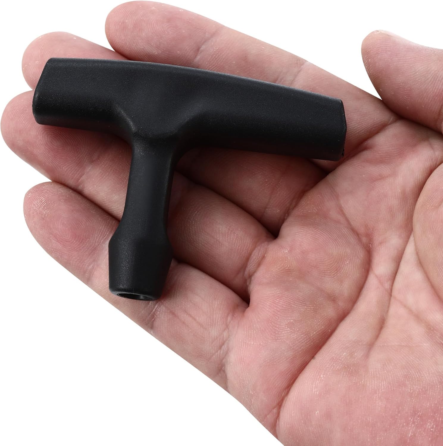 2 Packs Pull Cord Handle, Gasoline Engine Pull Starter Handle Grip, Lawn Mower Pull Handle for Generator, Chainsaw, Trimmer Edger Brush Cutter Engine Parts, 2.84Inch Long and 0.65Inch Width Handle - Image 2