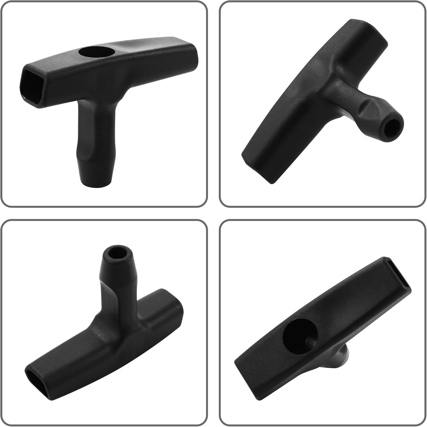 2 Packs Pull Cord Handle, Gasoline Engine Pull Starter Handle Grip, Lawn Mower Pull Handle for Generator, Chainsaw, Trimmer Edger Brush Cutter Engine Parts, 2.84Inch Long and 0.65Inch Width Handle - Image 5