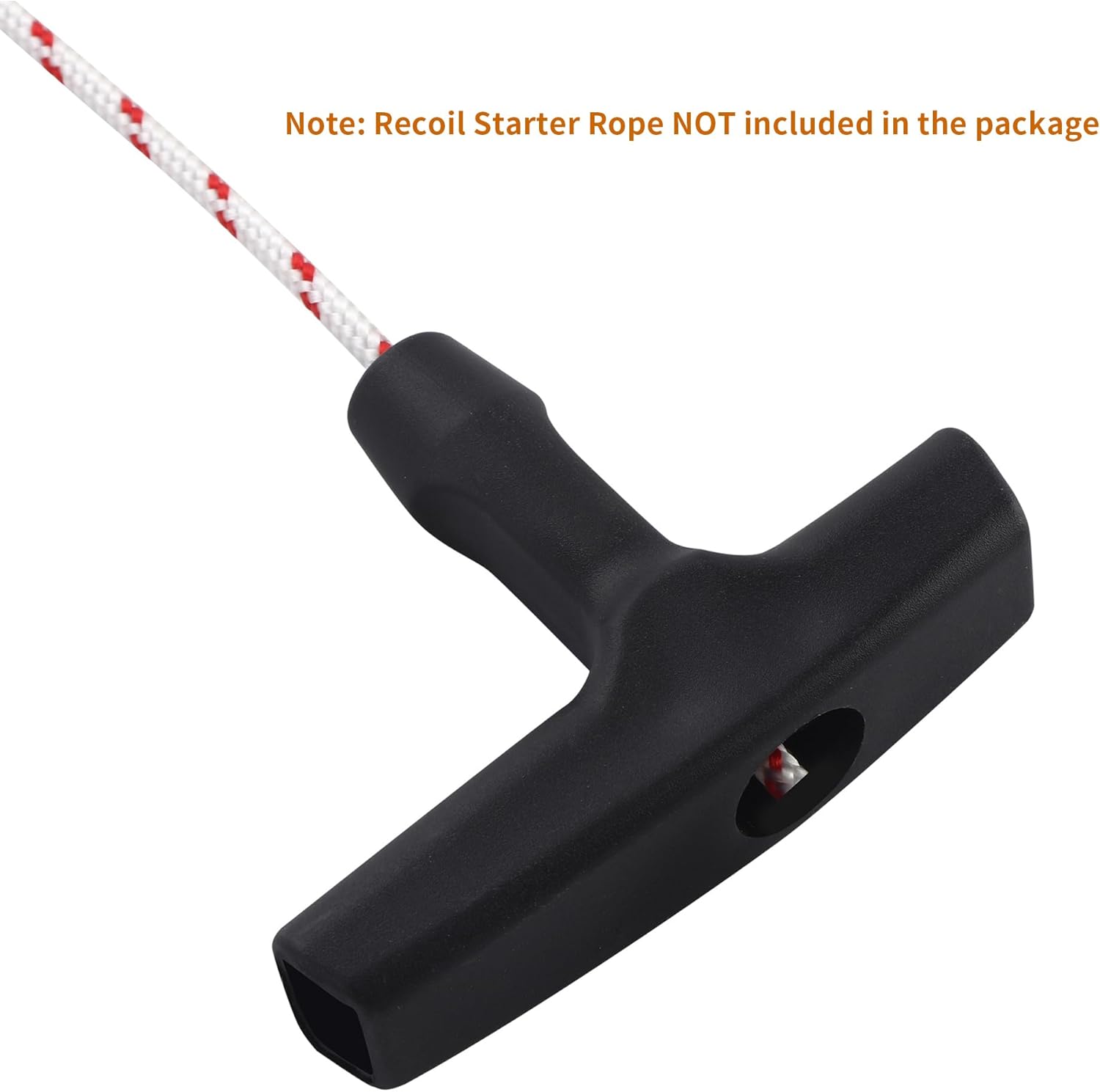 2 Packs Pull Cord Handle, Gasoline Engine Pull Starter Handle Grip, Lawn Mower Pull Handle for Generator, Chainsaw, Trimmer Edger Brush Cutter Engine Parts, 2.84Inch Long and 0.65Inch Width Handle - Image 7