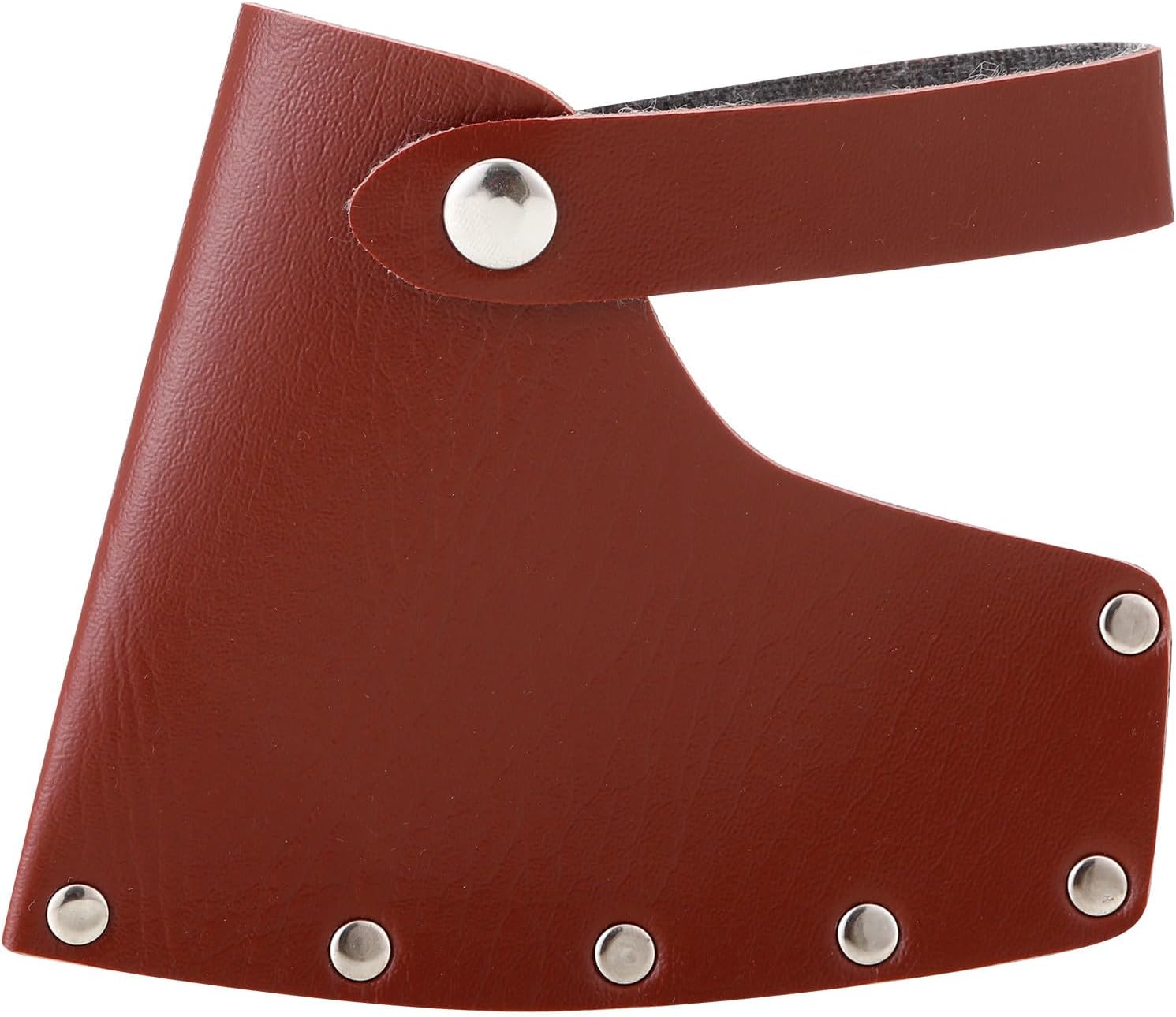 Leather Axe Sheath, Adjustable Hatchet Head Sheath, Durable Hatchet Blade Protector Case Cover Great Camping Accessories for Lumberjack Outdoors Work Essentials, Brown - Image 1