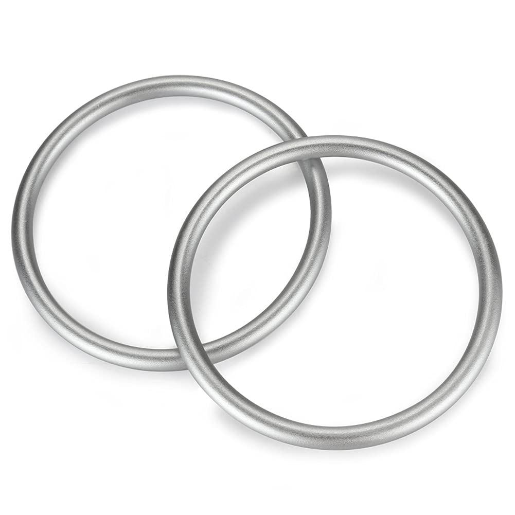 Aluminium Baby Sling Ring 3 in, Soft Wrap Carrier Rings Accessory for Infants Toddlers Newborn Kids (Silver) - Image 1