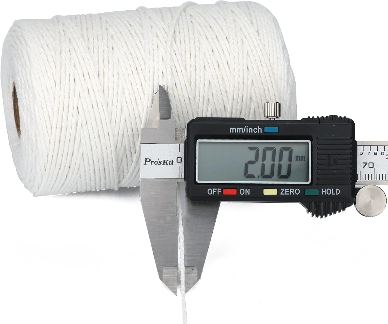 White Cotton String Butchers Cooking String Twine 2mm 656ft for Crafts, Tying Meat, Making Sausage - Image 2