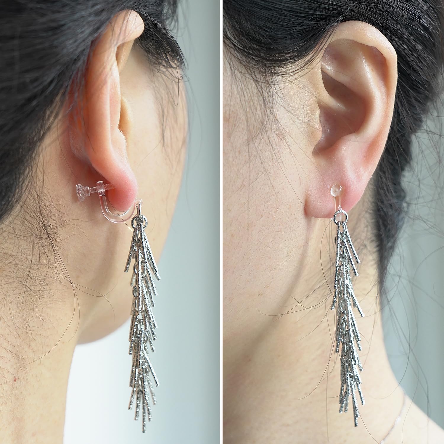 40pcs Screw Back Earring Converter with Jump Rings – Convert Dangle Earrings for Non-Pierced Ears, Such as Those with Fishhook or Kidney Hook Findings, Painless & Hypoallergenic Resin U‑Type Earrings - Image 5