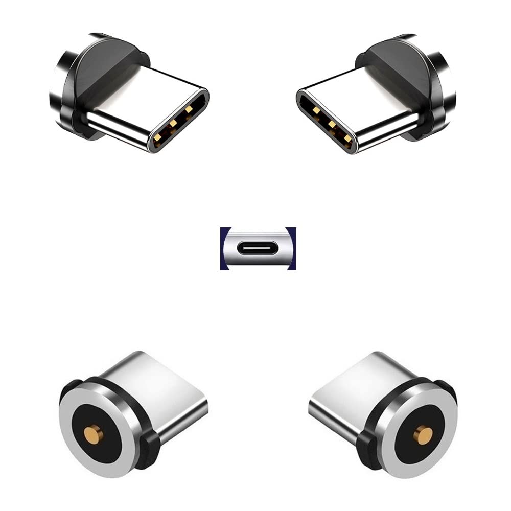 Magnetic Charging Tip Series,Type-c Tips 4 Pack,Magnetic Type-C Tips,Just 4 USB-C Tips Without Cable&Non-Data - Image 1