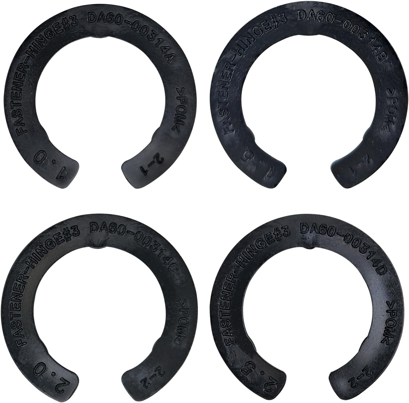 4 Pcs Upgraded DA99-04158A Hinge Shim Refrigerator Door Height Adjustment Kits, Replacement Parts for Samsung 3282540, DA60-00314C, PS6448337 AP5668209,4 Different Thickness - Image 1