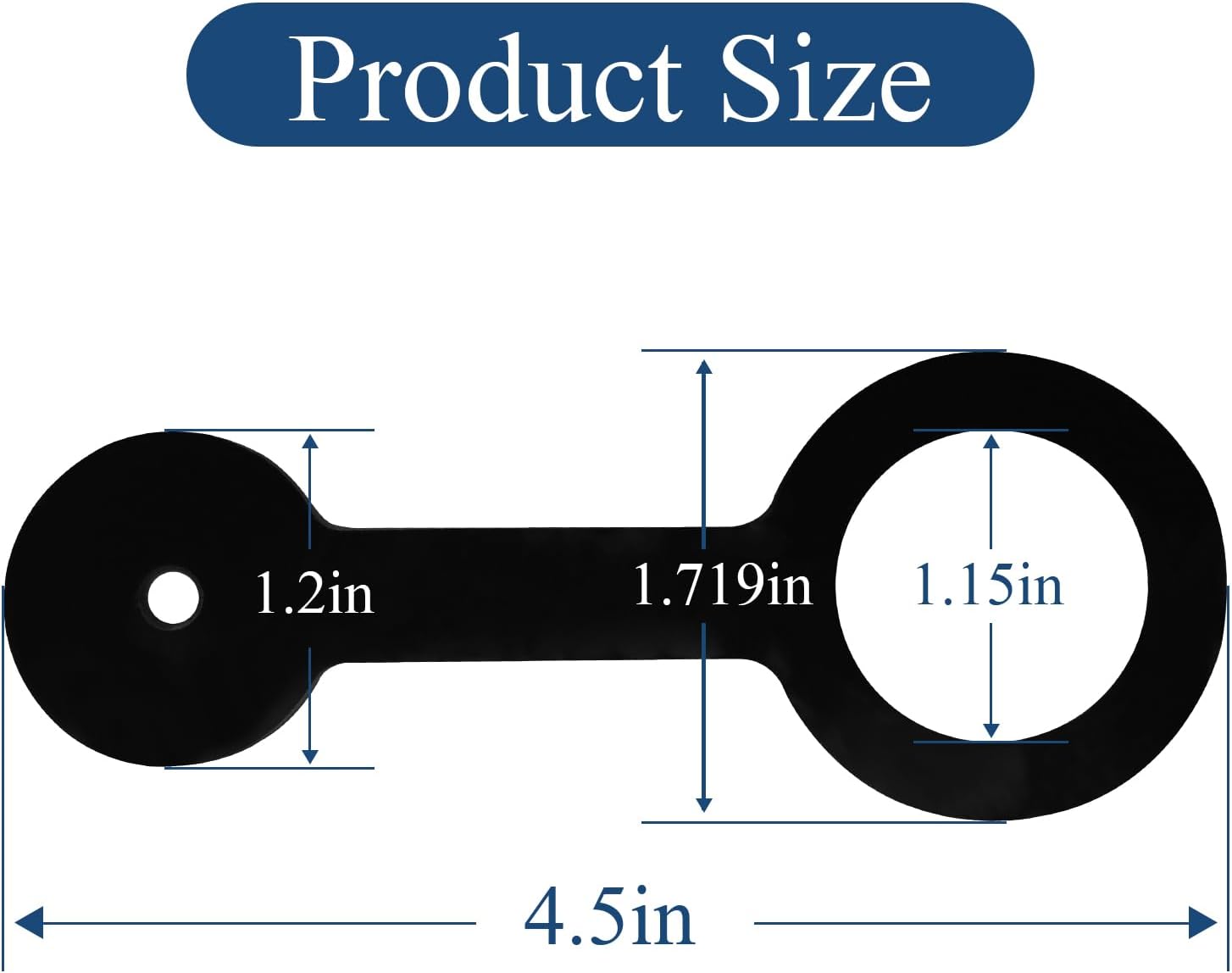 2 Pcs RV Shower Door Latch Strap, Silicone, Black, Fits Most Shower Doors for RV/Camper/Motorhome/Third Wheel, Compatible with Forest River #F100158276 and Jayco #0273349 - Image 4
