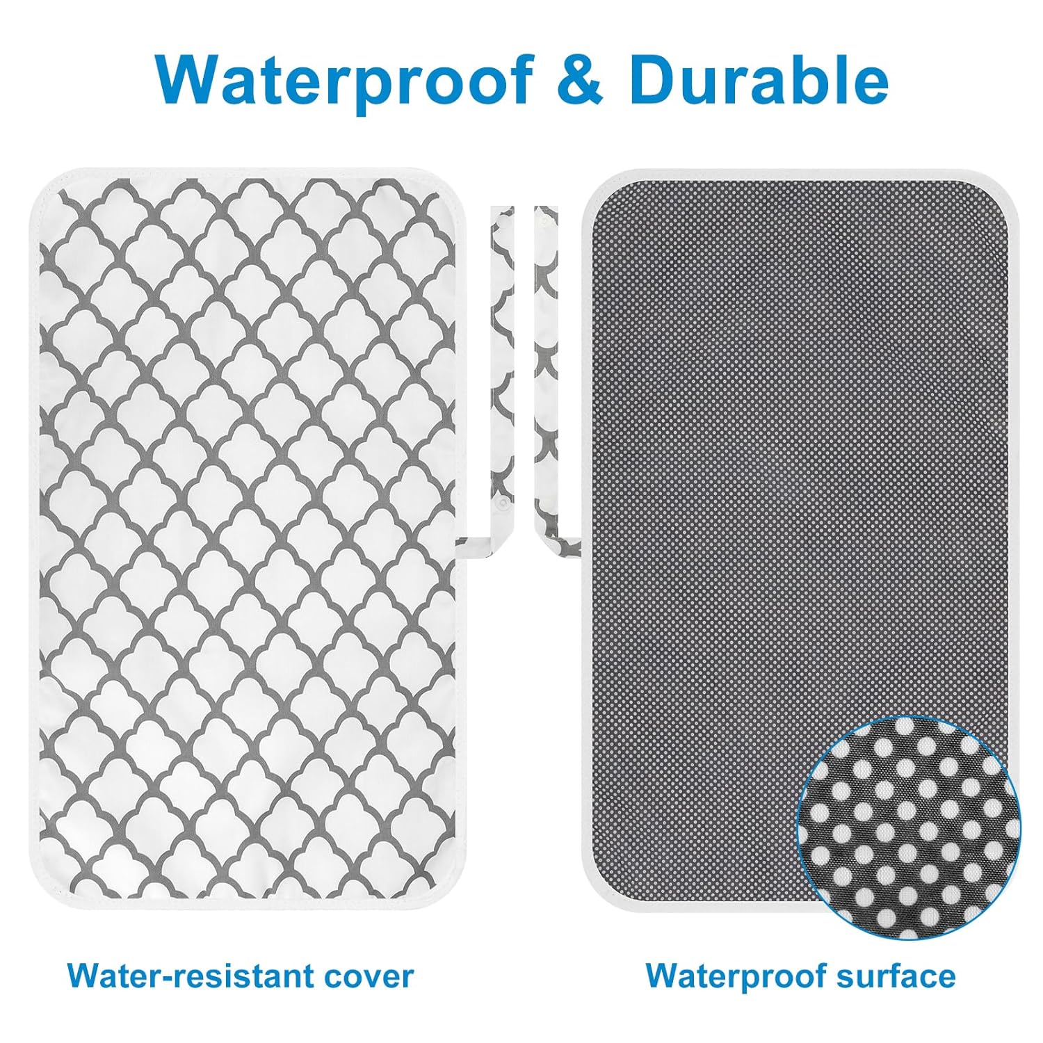 Portable Diaper Changing Pad, Waterproof Foldable Baby Changing Mat for Travel, Baby Essentials Shower Registry Gifts - Image 3