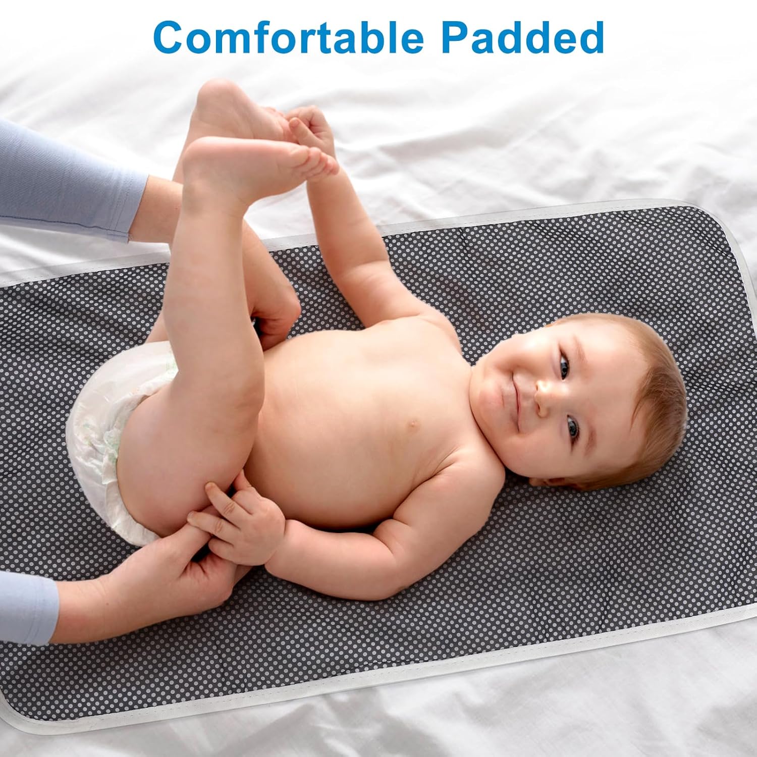 Portable Diaper Changing Pad, Waterproof Foldable Baby Changing Mat for Travel, Baby Essentials Shower Registry Gifts - Image 4