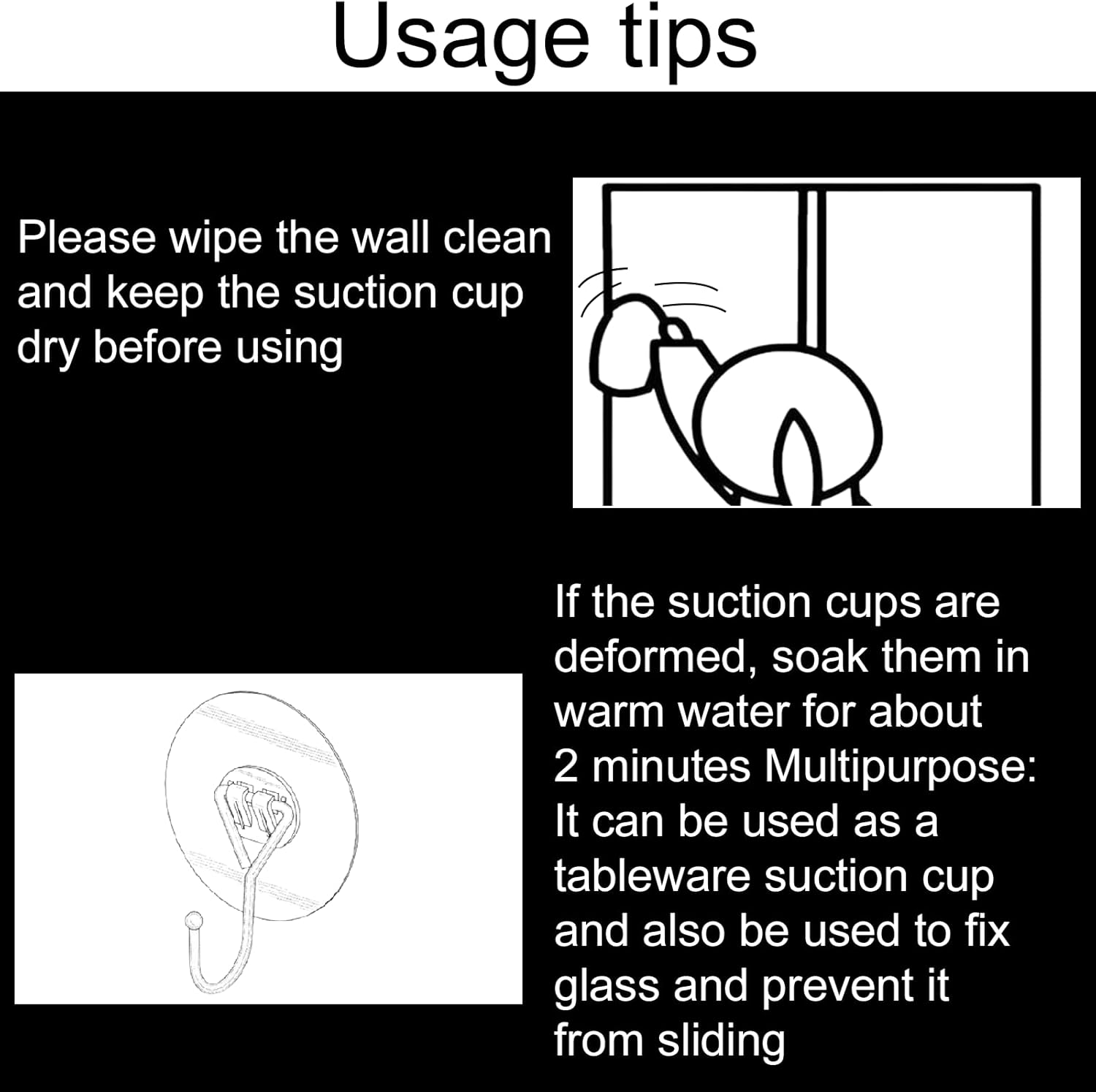 50 Pack Small Suction Cups 35mm, Suction Cups with Holes for Glass Table Tops,Prevent Table Tops Sliding and Home Decoration - Image 4
