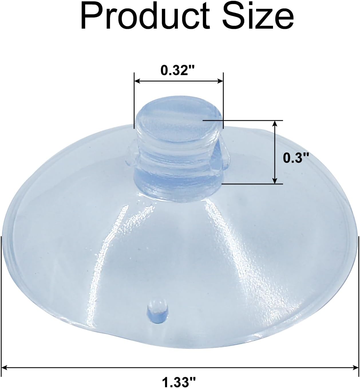50 Pack Small Suction Cups 35mm, Suction Cups with Holes for Glass Table Tops,Prevent Table Tops Sliding and Home Decoration - Image 5