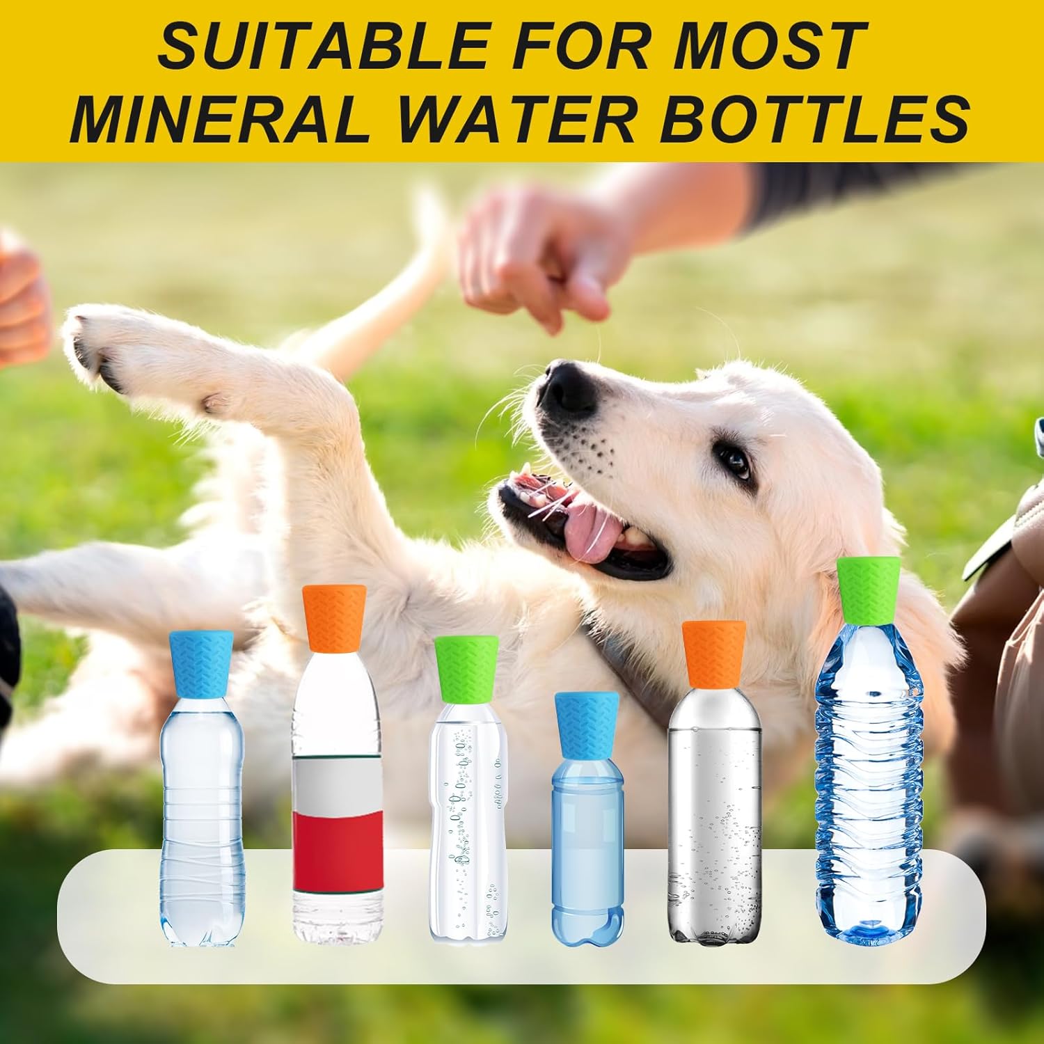 Portable Outdoor Shower for Dogs, Portable Pet Shower Head Attachment Outdoor Water Sprayer Accessory, Fits Most Plastic Water Bottles for Camping Hiking Beach (1 Pack, Blue) - Image 5