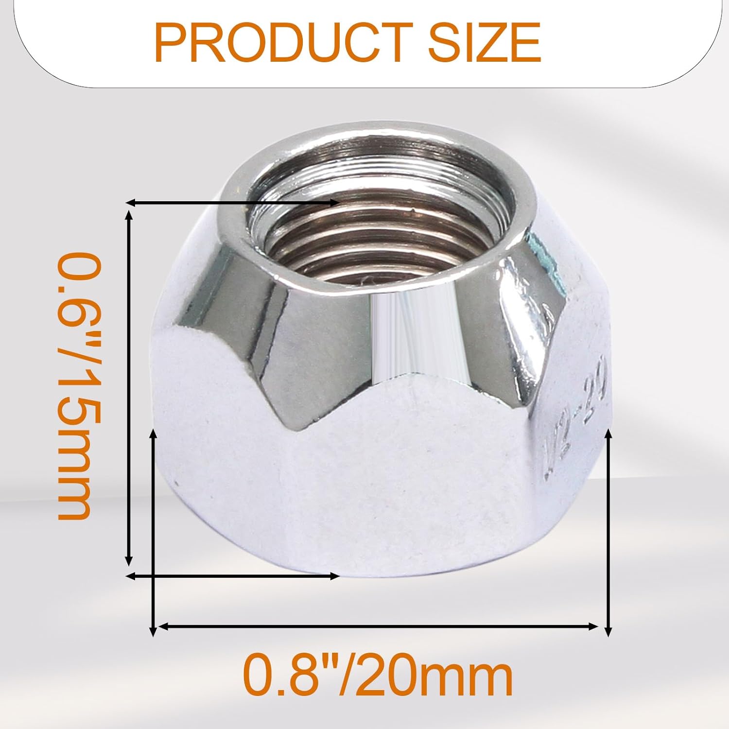5Pcs 1/2-20 Inch Trailer Lug Nuts 509 Tire Lugs Wheel Nuts Wheel Trailer Lugs 1/2 20 Open End Lug Nuts for Trailers Tire Wheel - Image 3