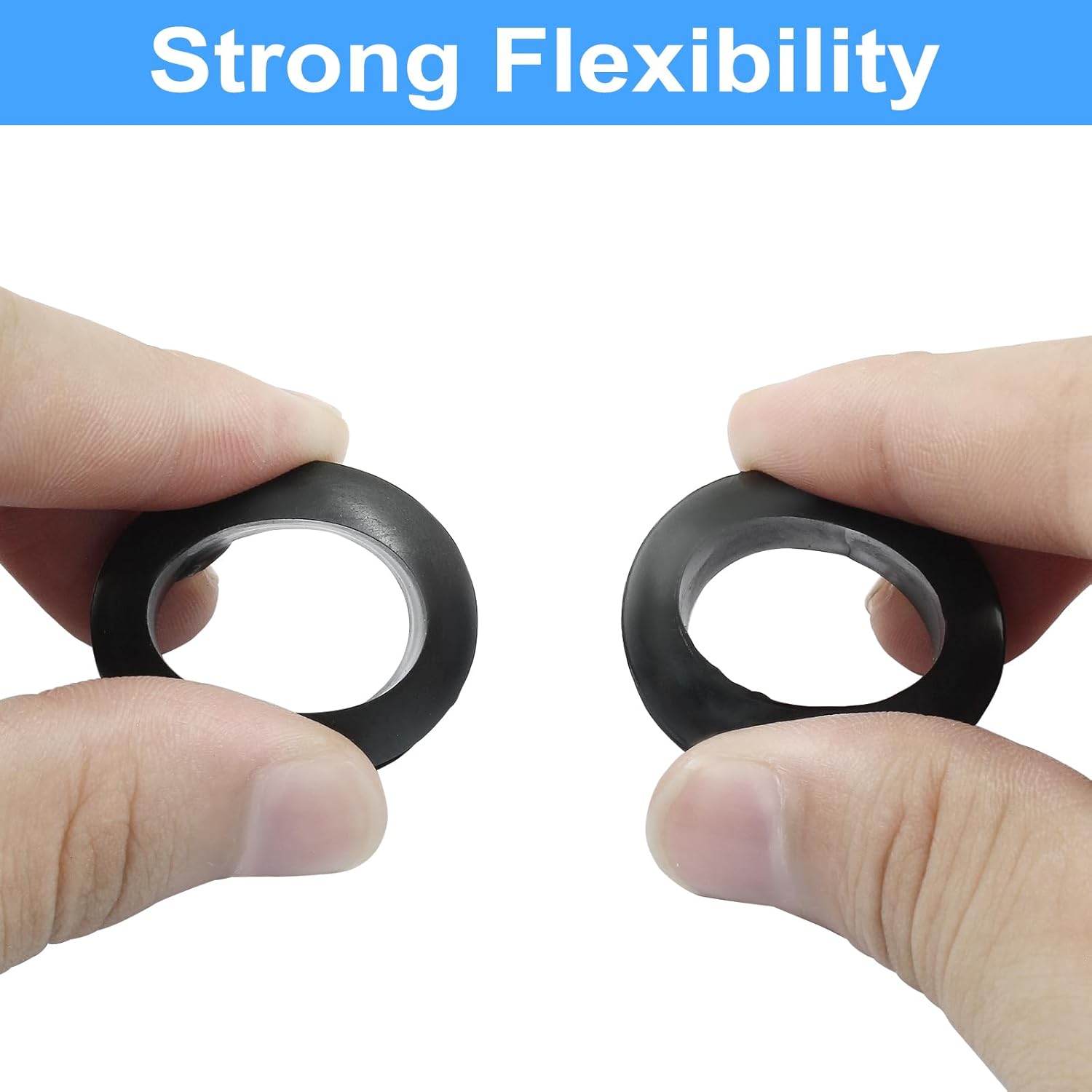 12 Pcs 20mm Rubber Grommets, 3/4 Inch ID Rubber Hole Grommets Rubber Wire Grommets Eyelet Ring Gasket Hole Grommets for Firewall Wires Cables Hoses Protection - Image 2