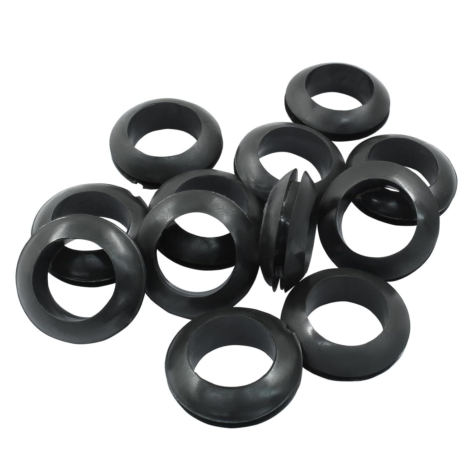 12 Pcs 20mm Rubber Grommets, 3/4 Inch ID Rubber Hole Grommets Rubber Wire Grommets Eyelet Ring Gasket Hole Grommets for Firewall Wires Cables Hoses Protection - Image 5