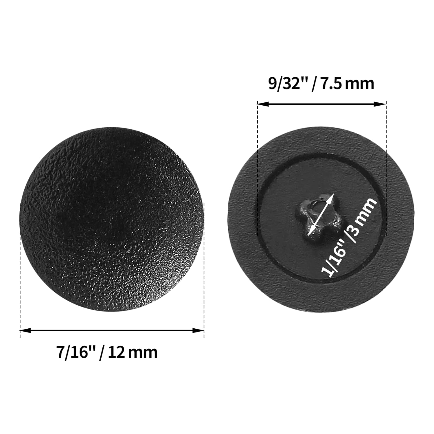 Screw Cap Cover Plastic Hole Cover Self-Tapping Screw Cover Waterproof Caps for Phillips Screws Head, Pack of 500 - Image 2