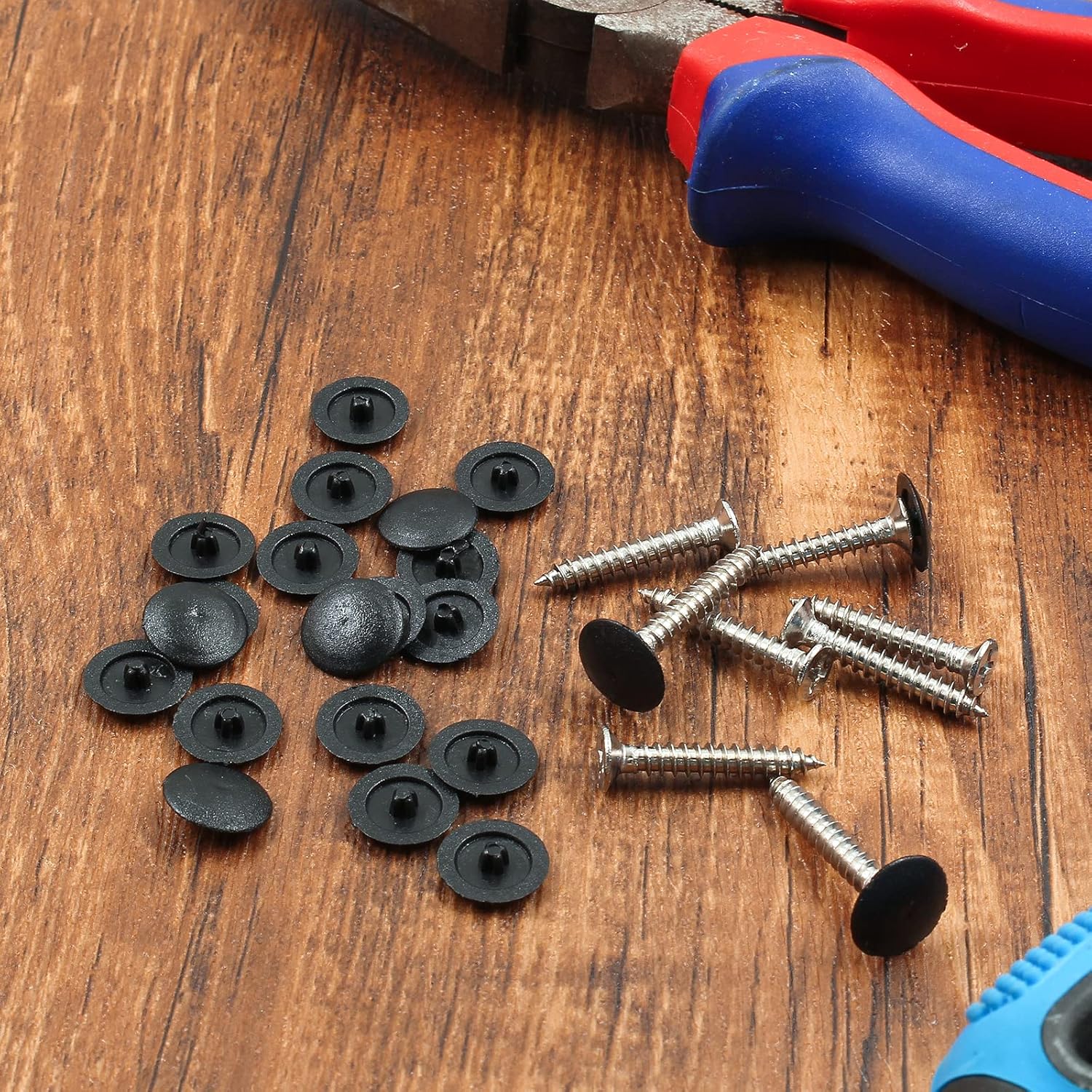 Screw Cap Cover Plastic Hole Cover Self-Tapping Screw Cover Waterproof Caps for Phillips Screws Head, Pack of 500 - Image 3