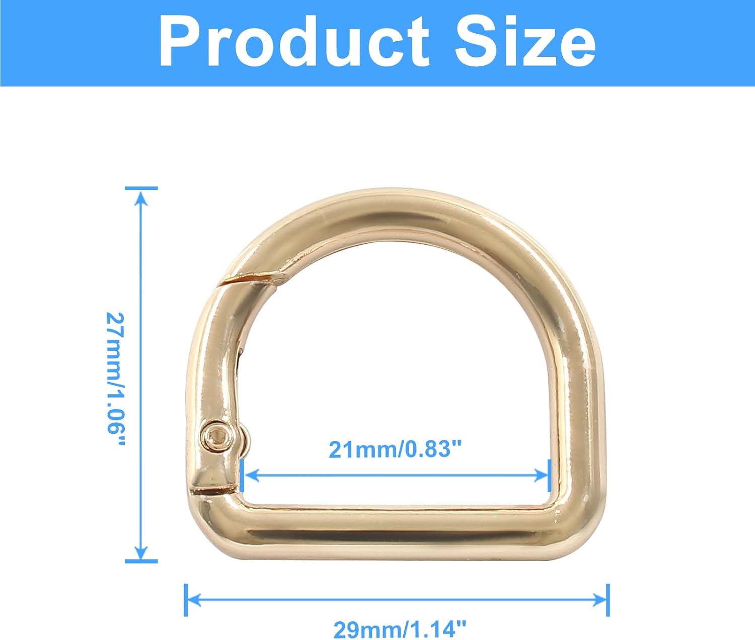 D Rings Spring Key Hooks - Image 3