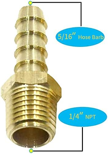 2pcs Brass 5/16