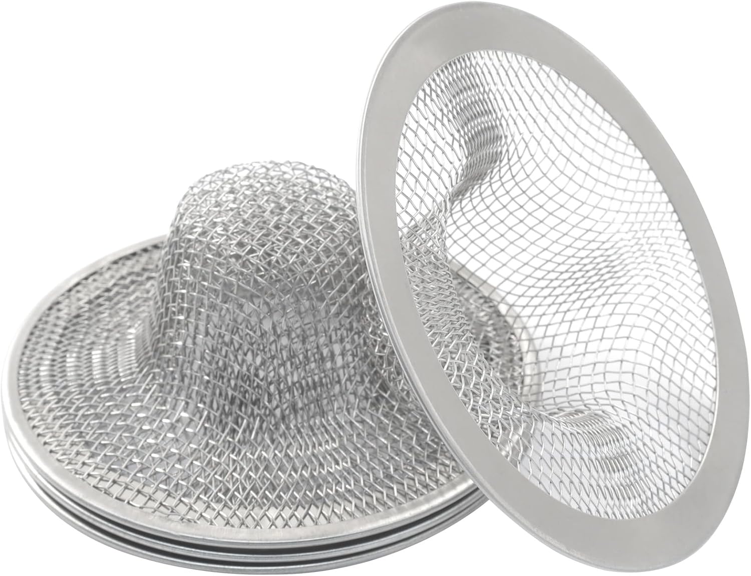 4 Pack Heavy Duty Stainless Steel Kitchen Sink Strainer, 2.75