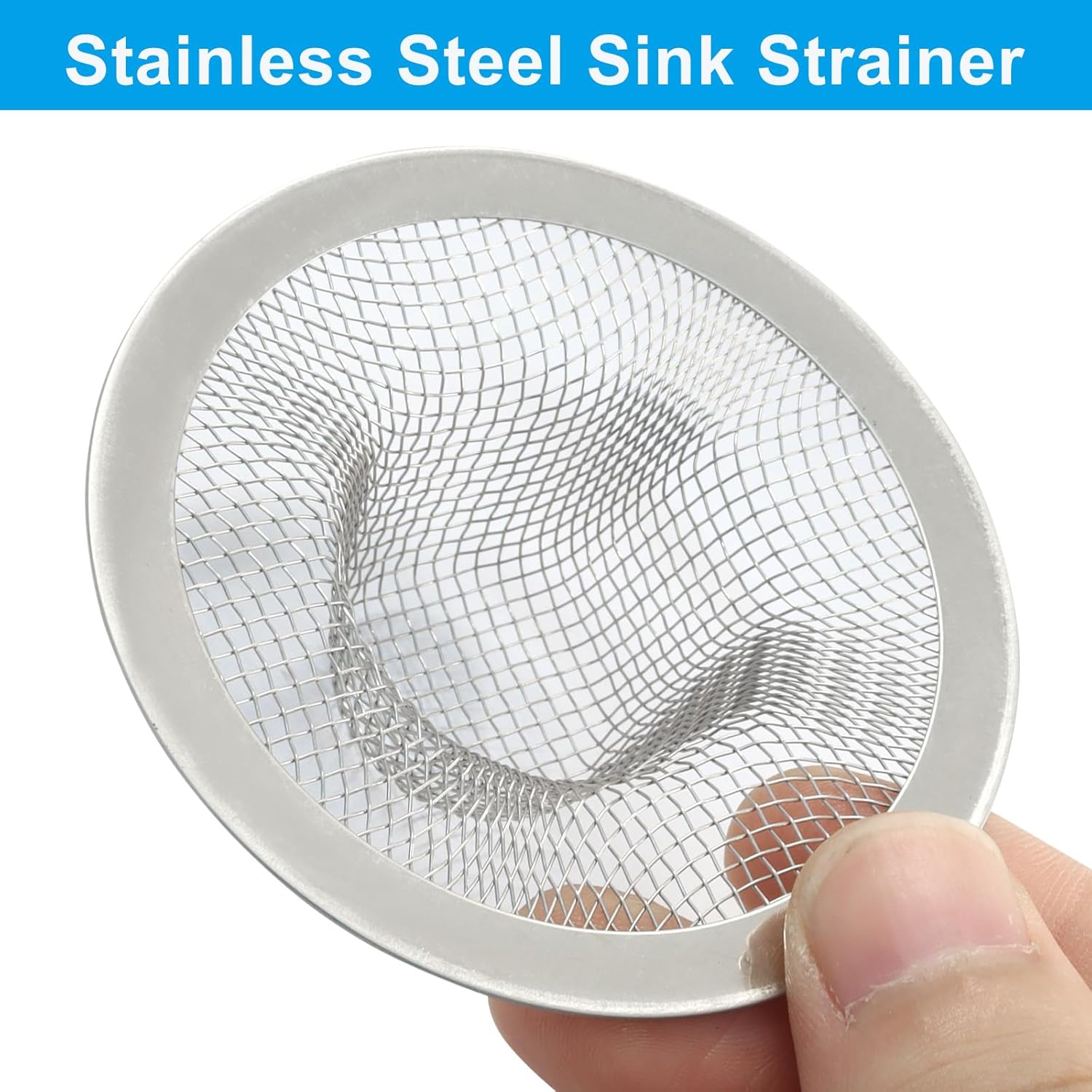 4 Pack Heavy Duty Stainless Steel Kitchen Sink Strainer, 2.75