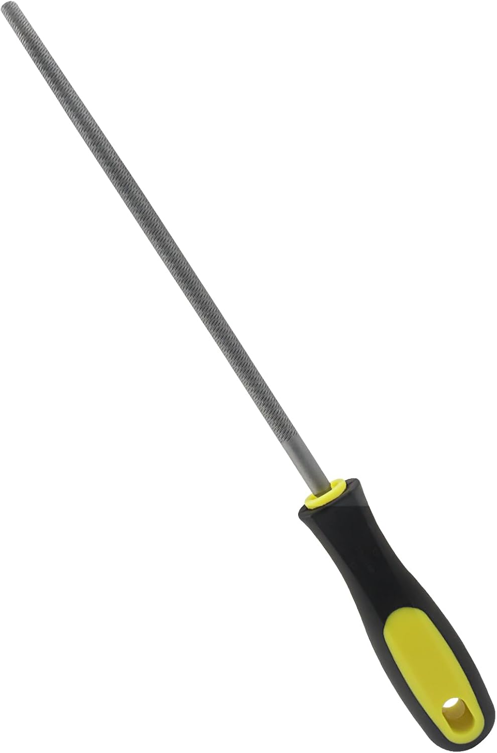 8 Inch Round File, Carbon Steel Rat Tail Metal File Tool Sharpener for Professionals/Wood/DIY Enthusiasts - Image 1