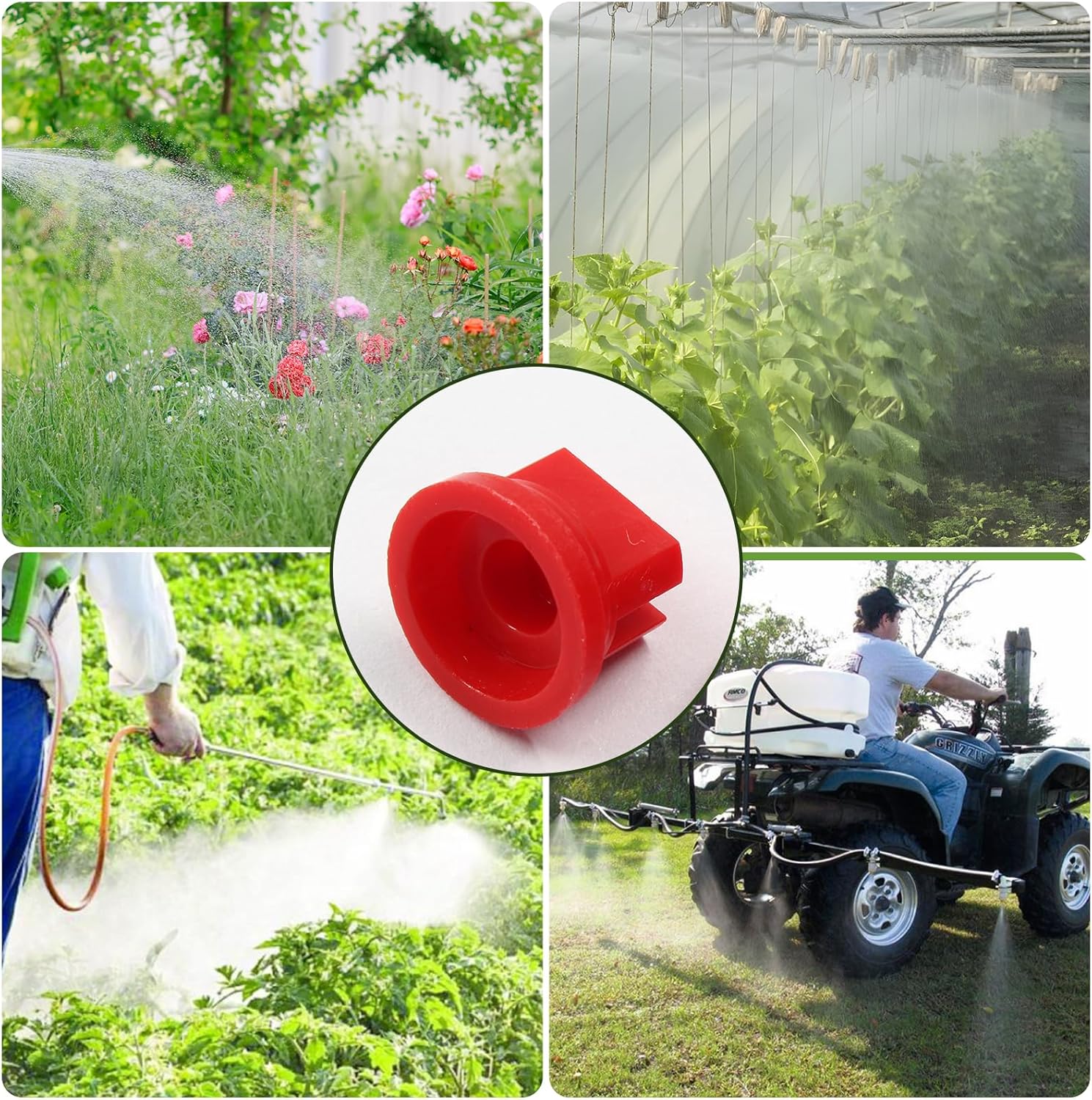 12Pcs Flat Fan Spray Tip 110 Degree Plastic Spray Nozzle Tip Fan Shaped Atomizing Nozzle Agriculture Greenhouse Sprayer Equipment - Image 6