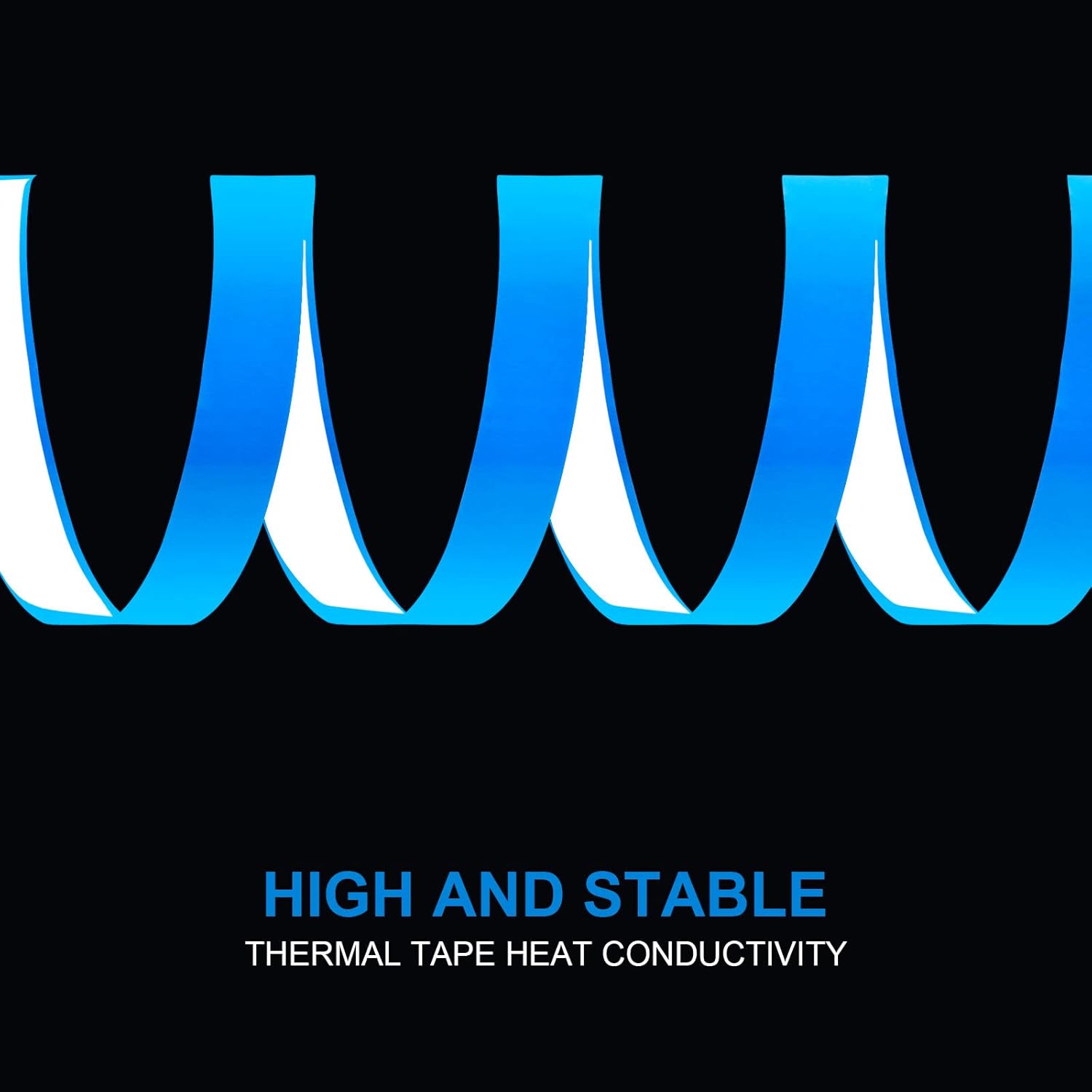 Thermal Conductive Tape, (10mm Width x 0.20mm Thickness x 25 Meters) Double Side Thermal Adhesive Tape, Heatsink Thermal Tape for Coolers, LED Strips, Computer CPU, GPU - Image 3