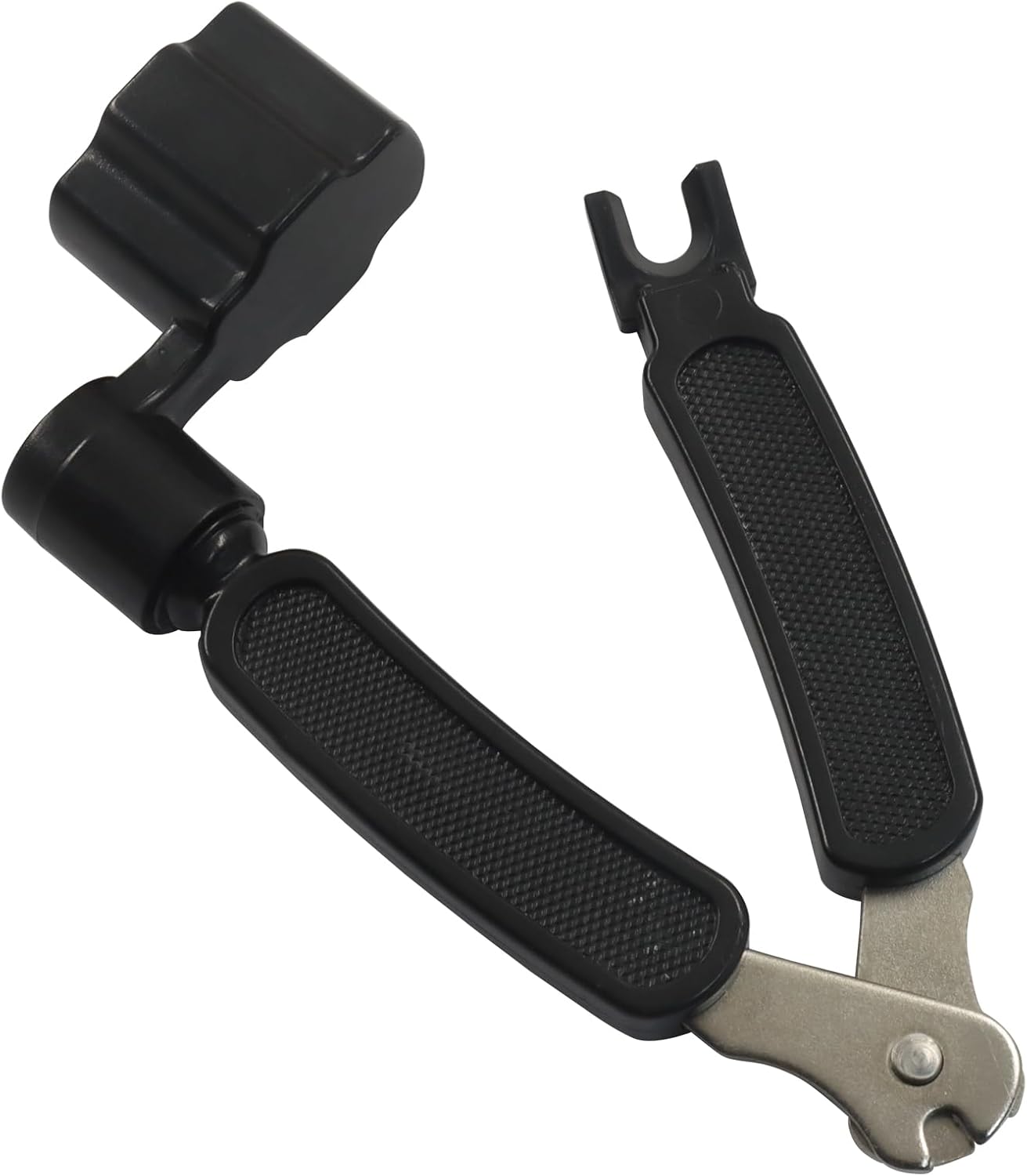 3 in 1 Guitar String Winder Cutter Pin Puller, Functional Guitar Maintenance Tool for Repairing Restringing of Acoustic Electric Guitars/Instrument Players (Black) - Image 2